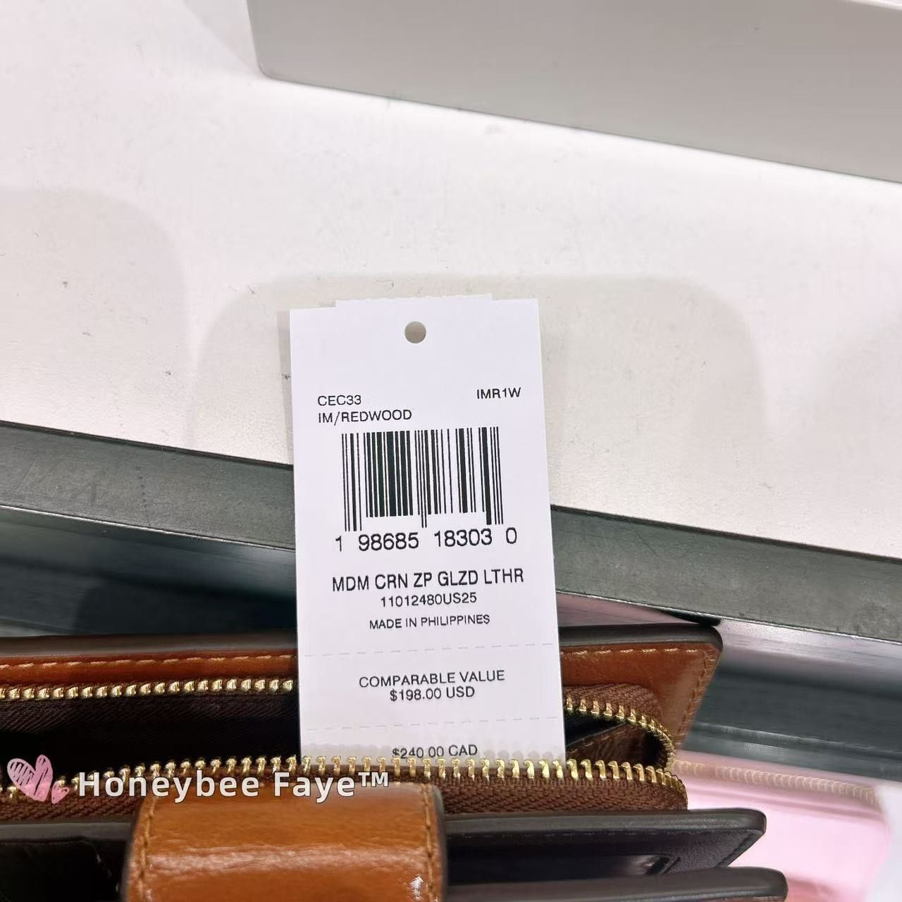 Coach NWT Coach Medium Corner Zip Wallet CEC33 Size ONE SIZE - 6 Thumbnail