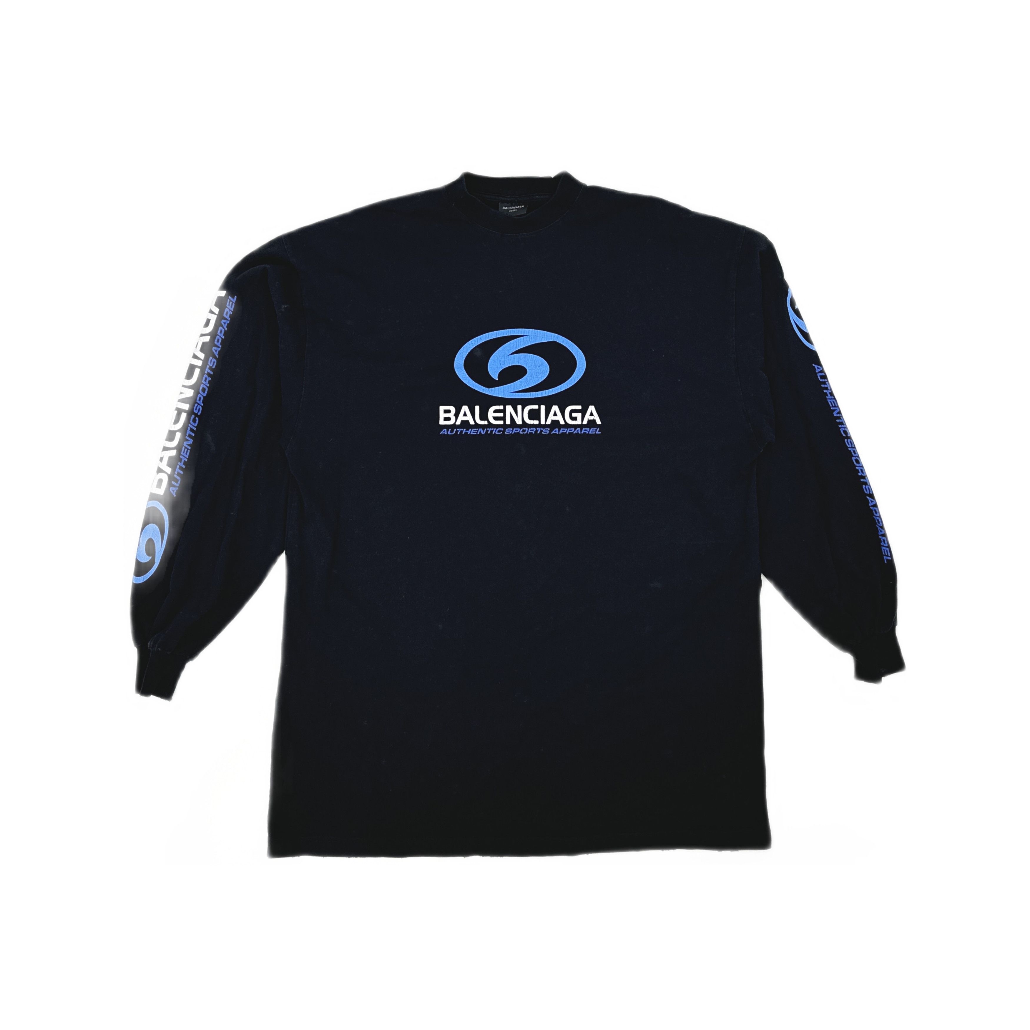 Balenciaga Balenciaga Archive Multi Logo Longsleeve Tee Shirt