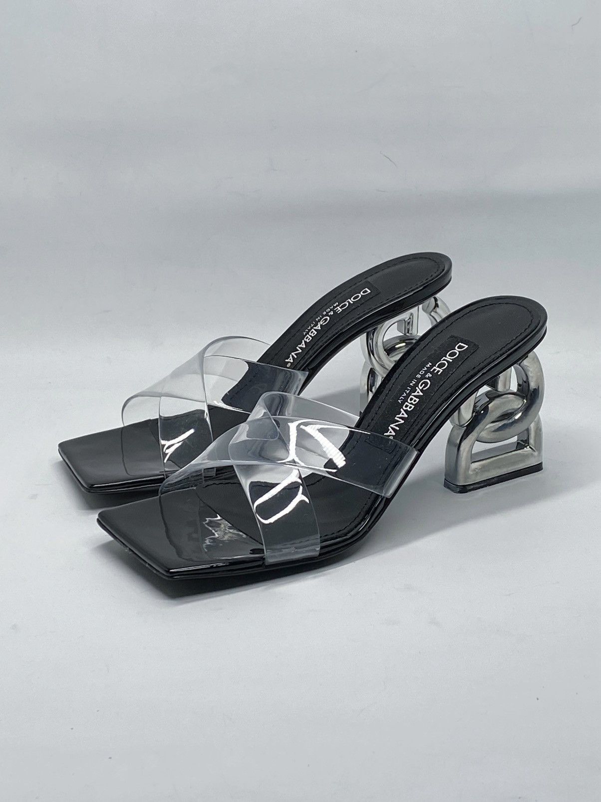 Dolce & Gabbana Dolce&Gabbana DG Heel PVC Mules side 36.5 Size US 6.5 / IT 36.5 - 5 Thumbnail