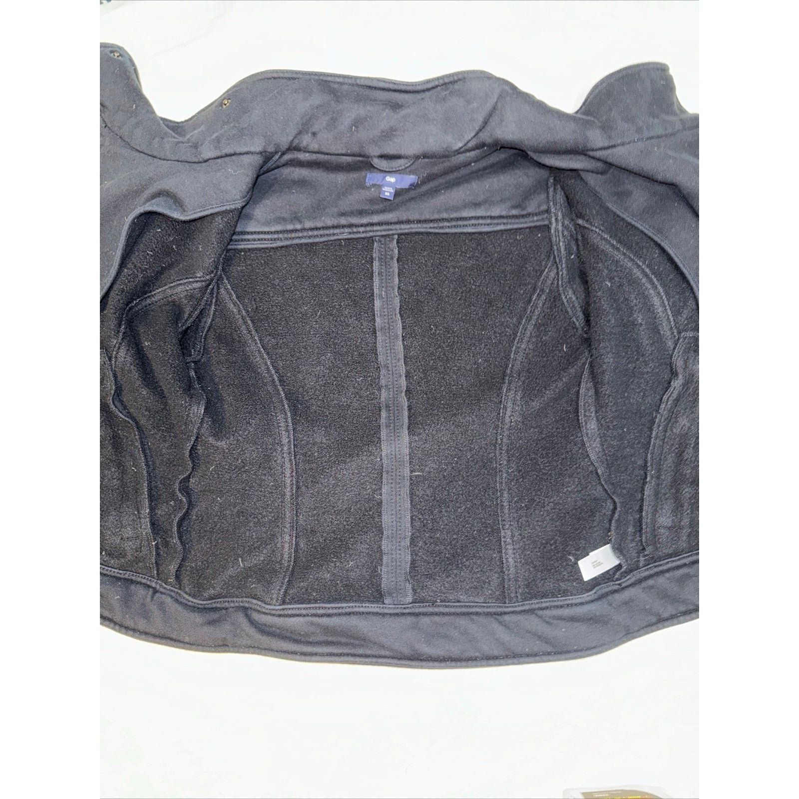 Gap Gap Womens Motorcycle Biker Jacket Black Asymmetric Zip Pock Size XS / US 0-2 / IT 36-38 - 11 Thumbnail
