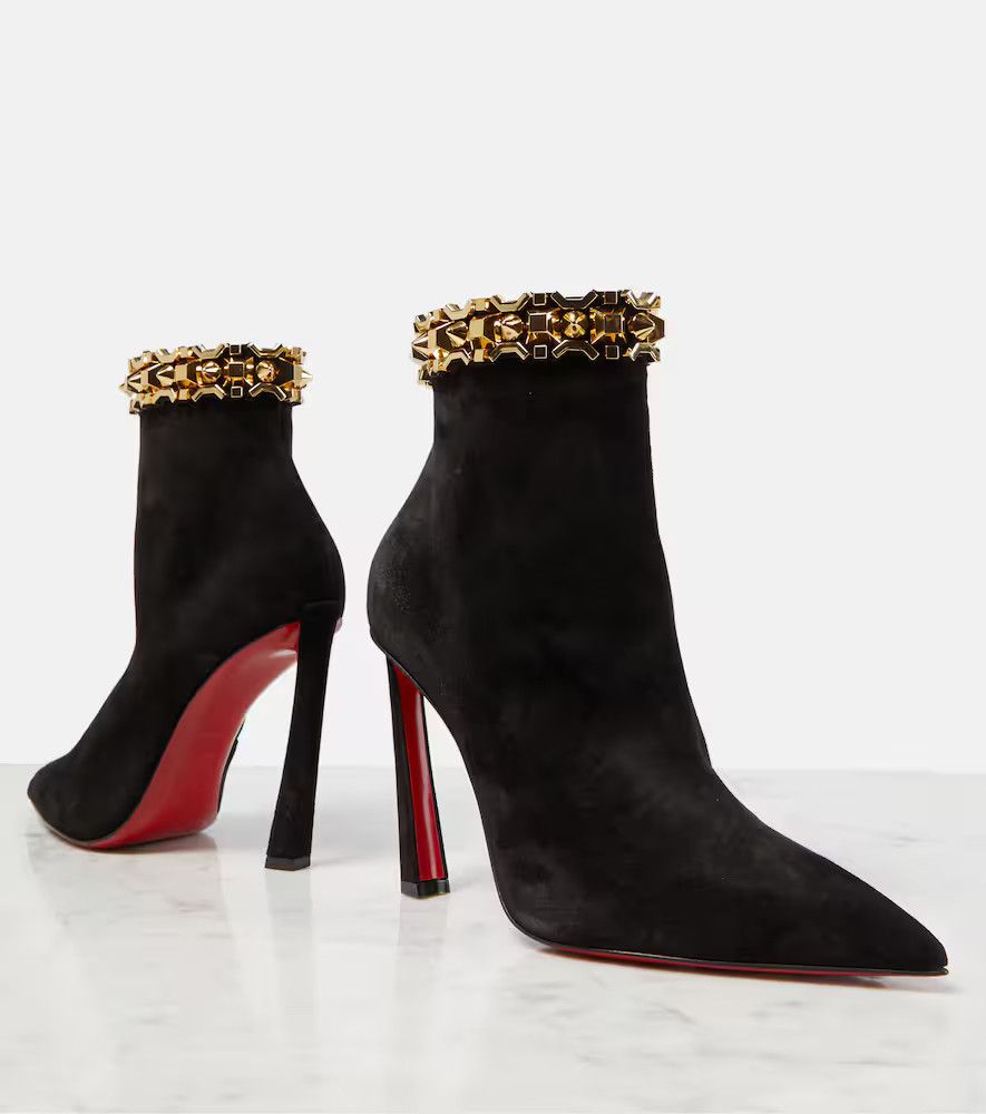 Christian Louboutin o1s1wg110924 Ankle Boots in Black Size US 7 / IT 37 - 3 Thumbnail