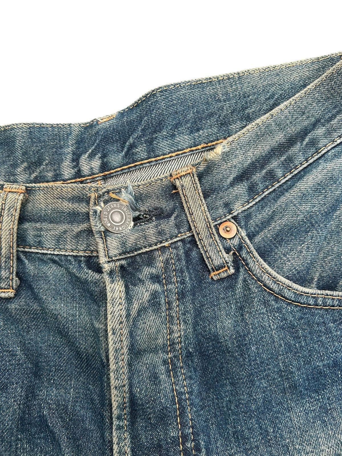 Kapital Vintage FOB Selvedge Distressed Rusty Mudwash Denim Jeans Size US 28 / EU 44 - 5 Thumbnail