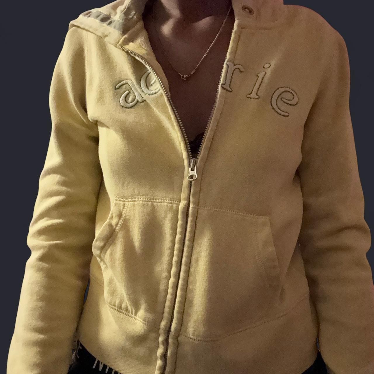 Other Aerie Light Yellow Pastel Zip Up Hoodie Size S / US 4 / IT 40 - 3 Thumbnail