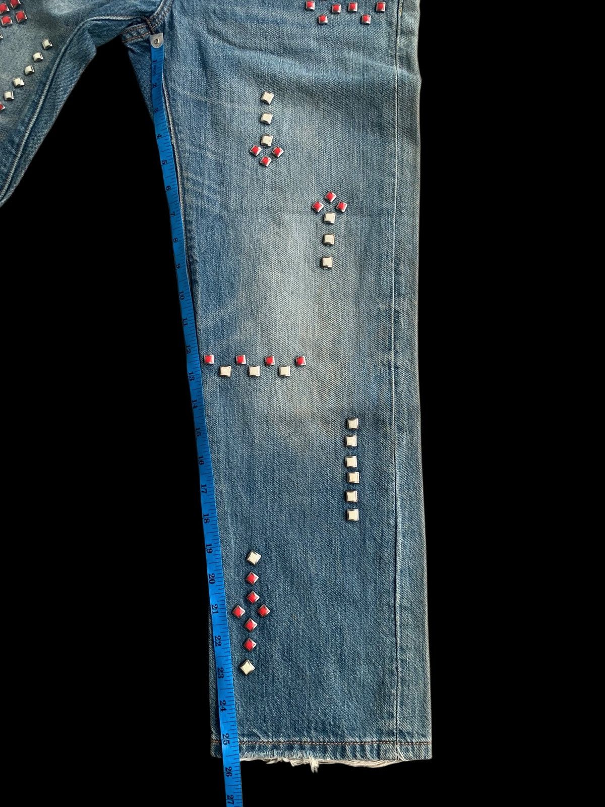 Japanese Brand × Levi's × Vintage Vintage Levi's 501 Custom Studded Jeans👖 Size 28" / US 6 / IT 42 - 16 Thumbnail