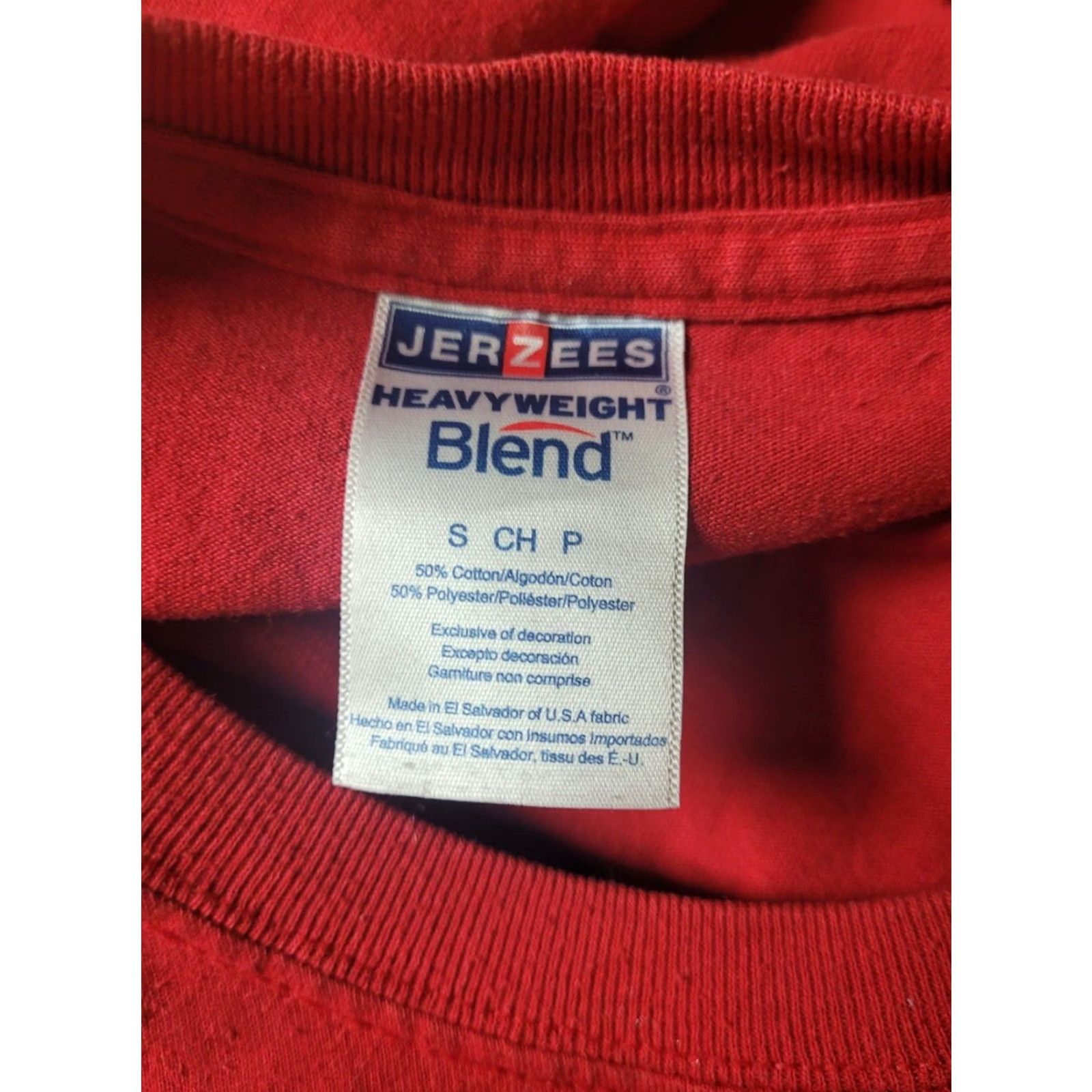 Jerzees VTG Jeep Logo T Shirt Small Red Cotton Jeep Graphic Tee Mens 4X4 Cars Retro USA Decade 80s 90s Size US S / EU 44-46 / 1 - 4 Thumbnail