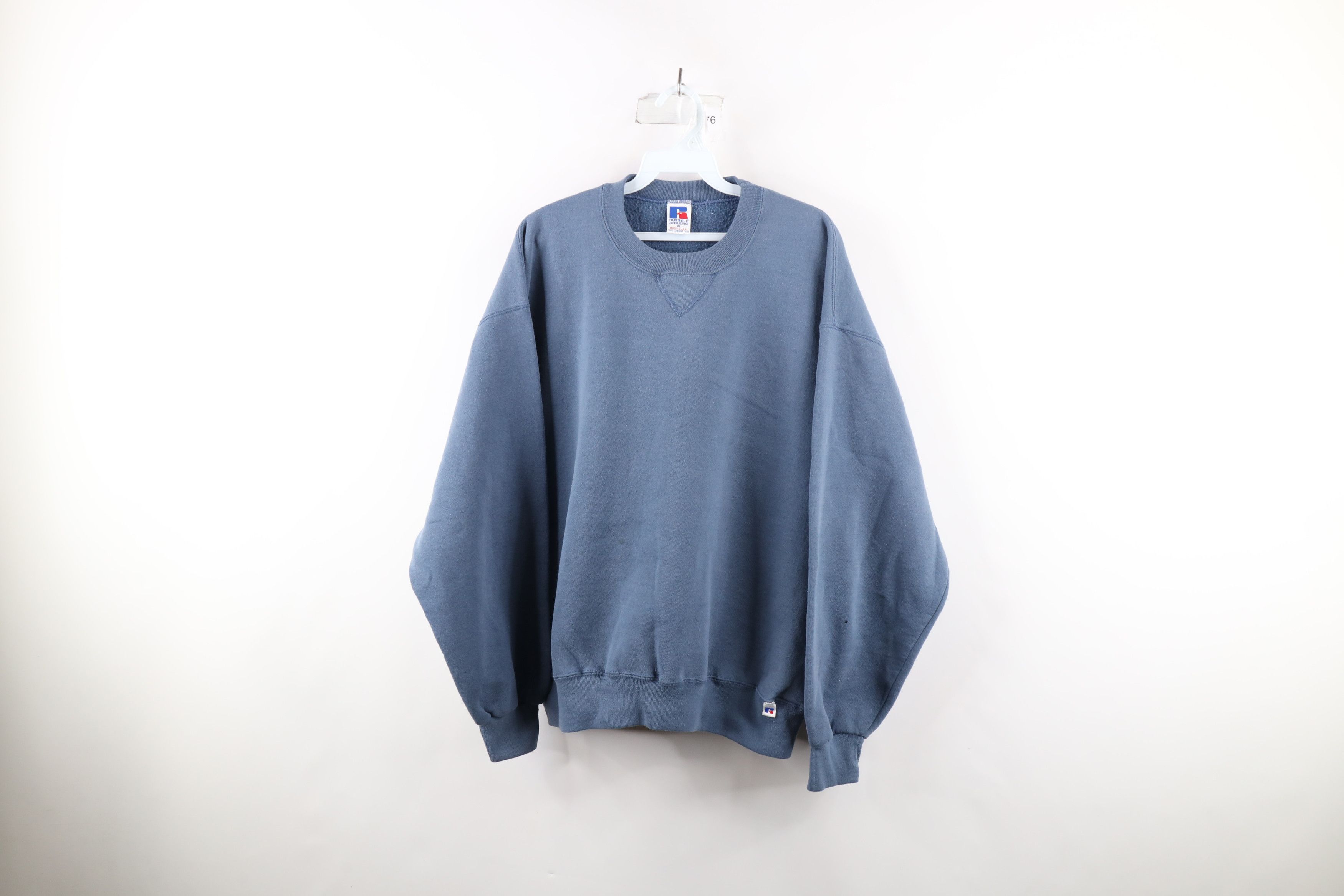 Russell Athletic × Vintage Vintage 90s Russell Athletic Distressed Crewneck Sweatshirt Size US XL / EU 56 / 4 - 1 Thumbnail