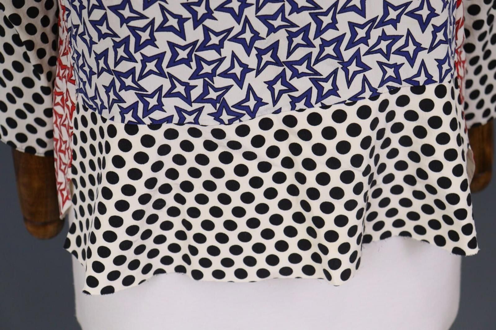 Designer Dorothee Schumacher Printed Dotted Top Shirt Blouse Size 2 Size M / US 6-8 / IT 42-44 - 6 Thumbnail