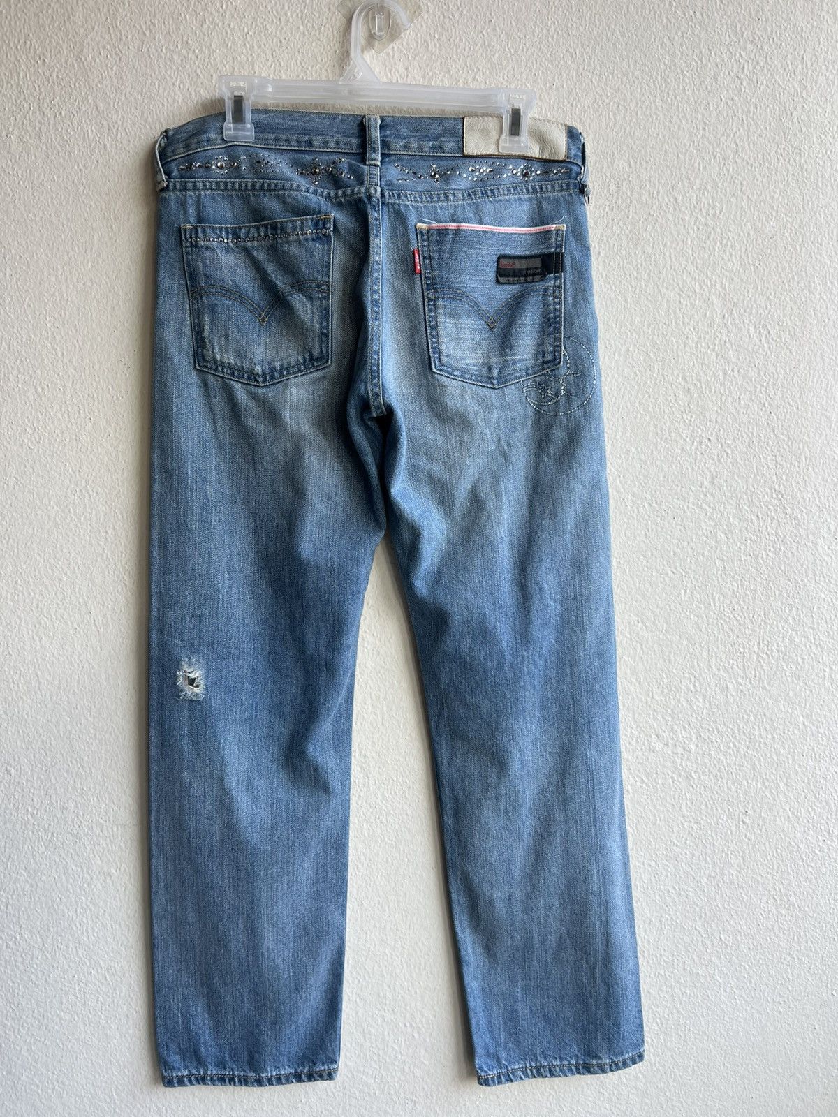 Fragment Design × Levi's × Swarovski 2001 Levi’s Fenom Fragment Design Swarovski Selvedge Jeans Size US 30 / EU 46 - 21 Thumbnail