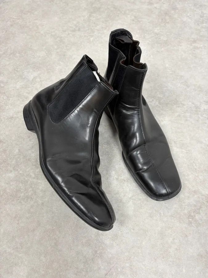 Prada 2000s Prada Black Premium Leather Chelsea Boots Size US 8.5 / EU 41-42 - 5 Thumbnail