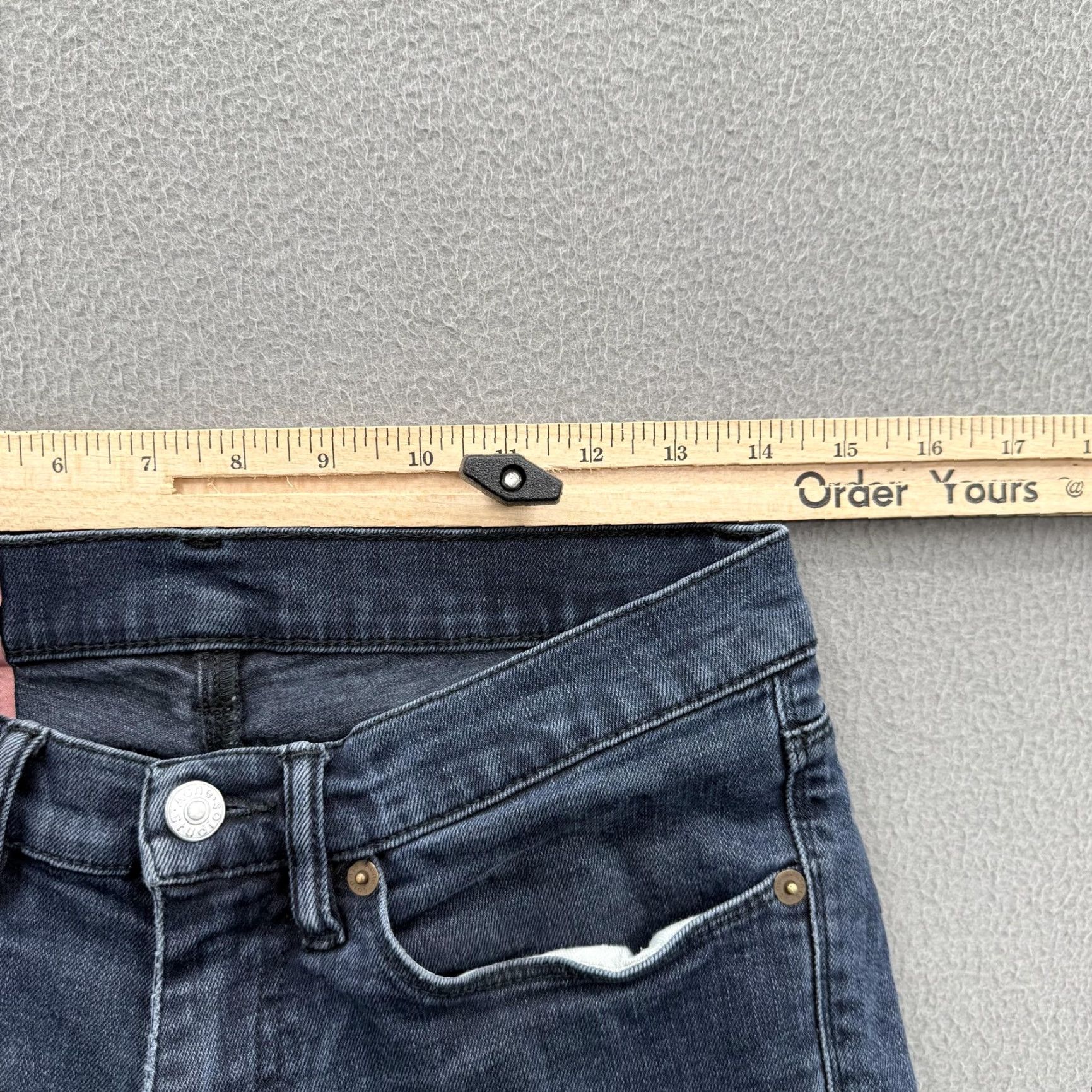 Acne Studios Acne Studios Bla Konst Jeans Mens 29x32 Max Blue Black Straight Leg Denim Blue-Black 5-Pocket Mens Jeans Size US 29 - 6 Thumbnail