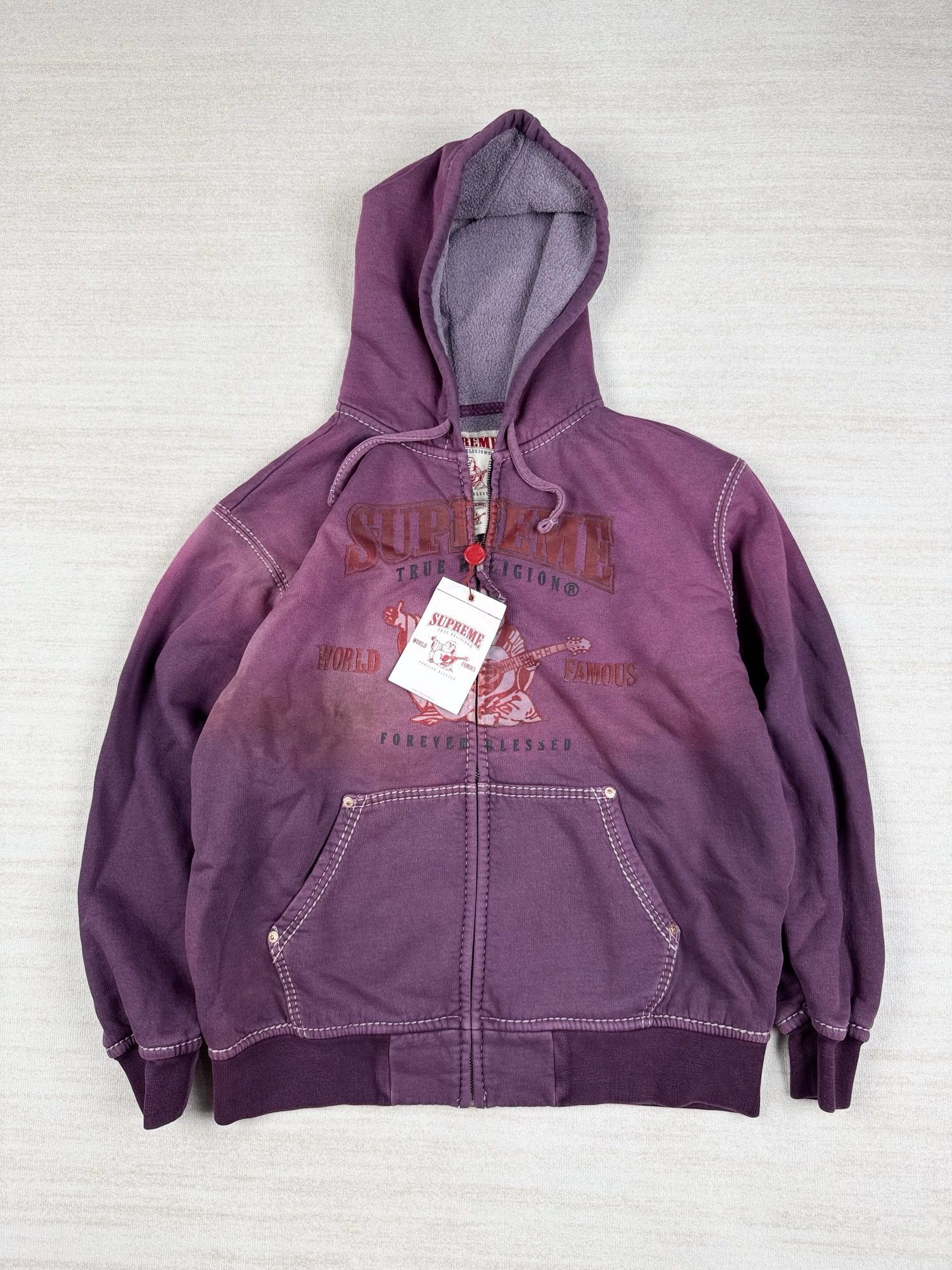 SUPREME TRUE RELIGION パーカー L 薄紫 Size XL - Supreme x True Religion Zip Up Hoodie Plum | eBay