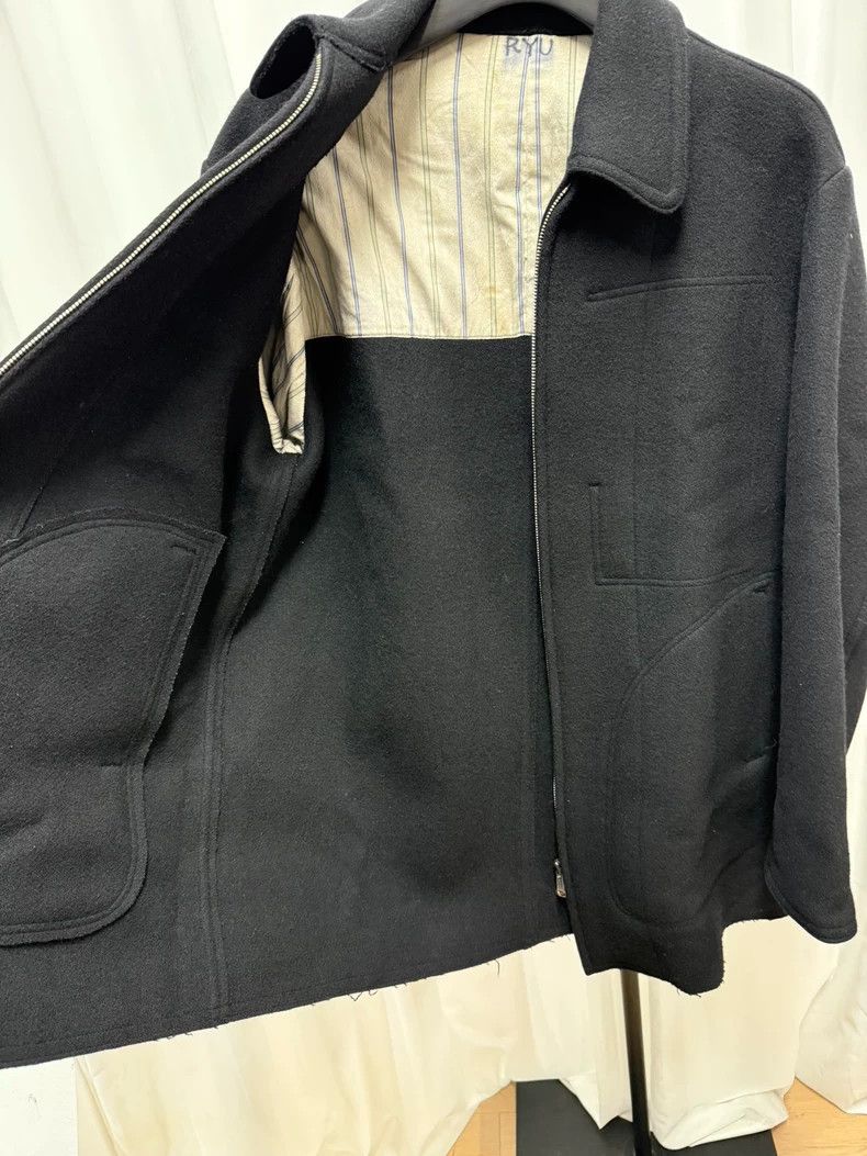 Yohji Yamamoto yohji yamamoto Woolen three-dimensional curve cut coat 2503 Size US L / EU 52-54 / 3 - 7 Thumbnail