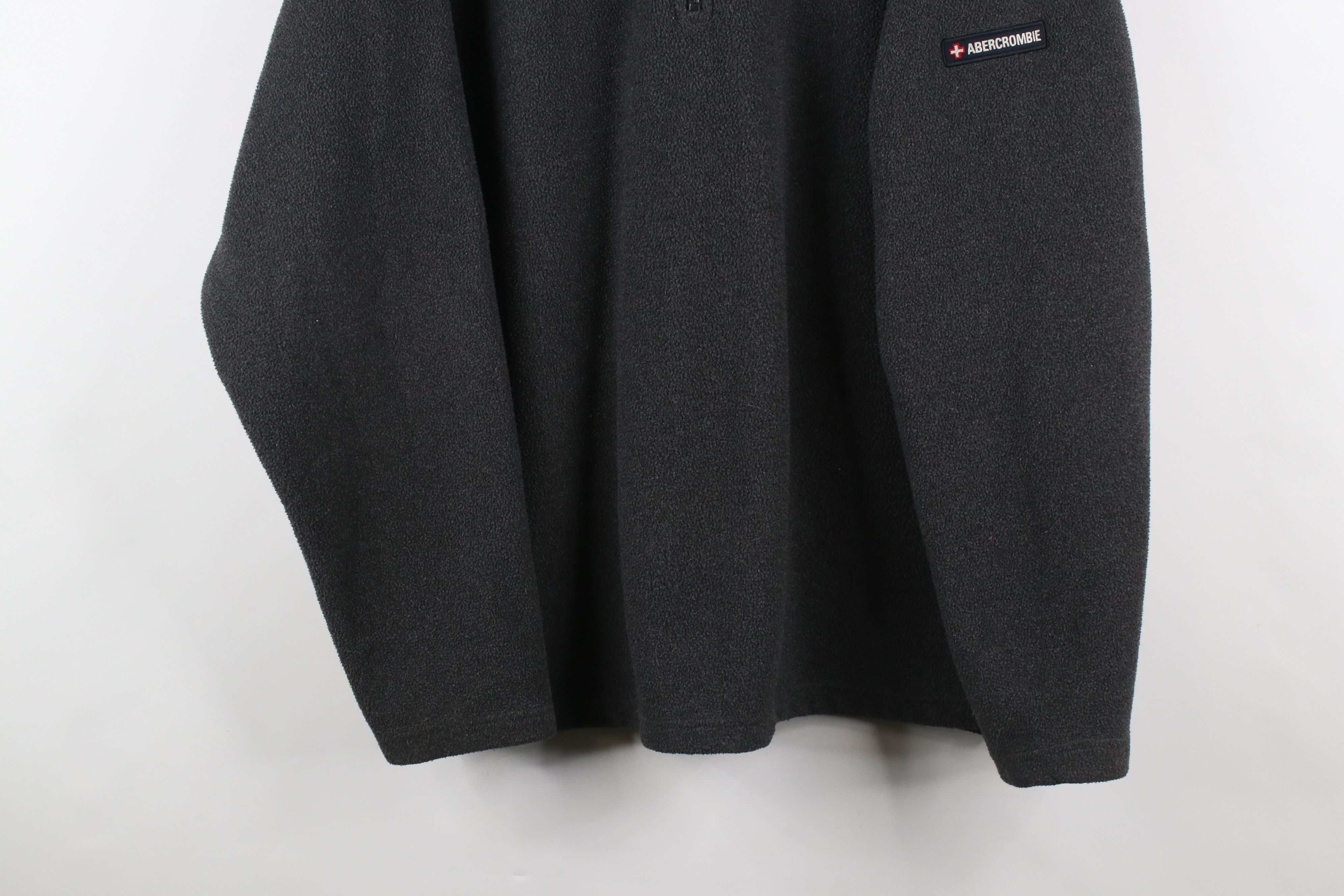 Abercrombie & Fitch × Vintage Vintage 90s Abercrombie & Fitch Half Zip Fleece Sweater Size US XL / EU 56 / 4 - 3 Thumbnail