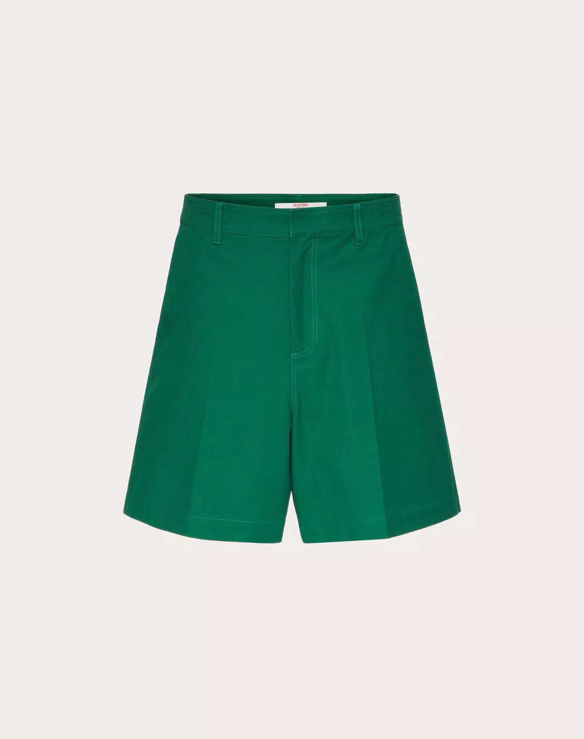 Valentino oc11z0725 Stretch Cotton Canvas Shorts in Basil Green Size US 32 / EU 48 - 1 Thumbnail