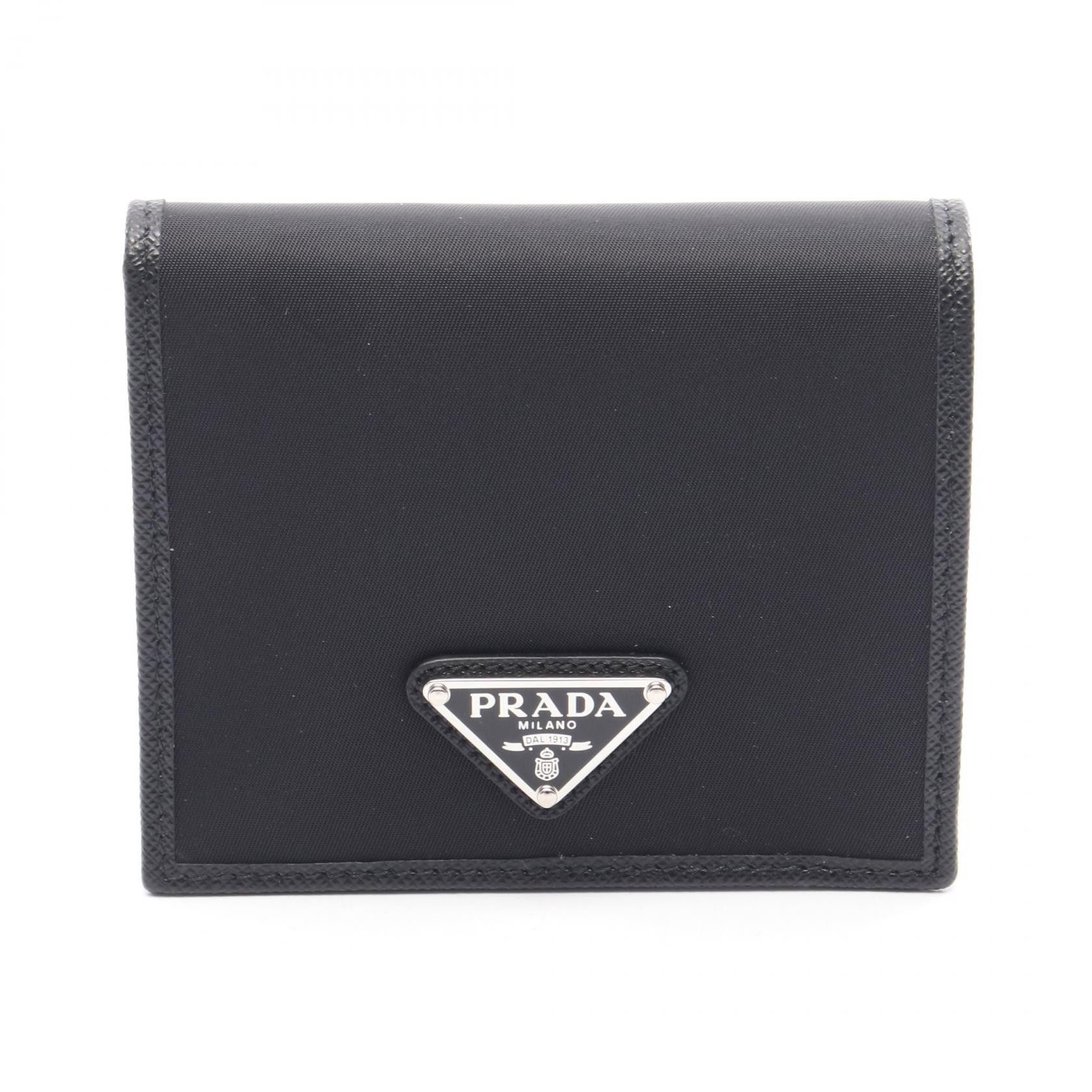 Prada Prada Prada 2MO0042DMHF0002 Nylon Leather Wallet Leather Short Wallet 2MO0042DMHF0002 DUTY FREE for USA Size ONE SIZE - 1 Thumbnail