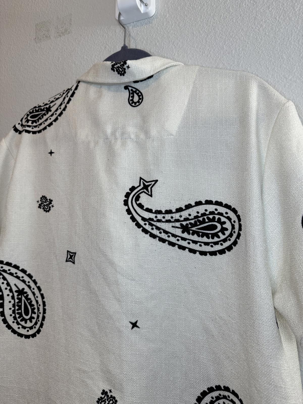 Designer Malibu Beach Club Paisley Short Sleeve Shirt Size US M / EU 48-50 / 2 - 3 Thumbnail