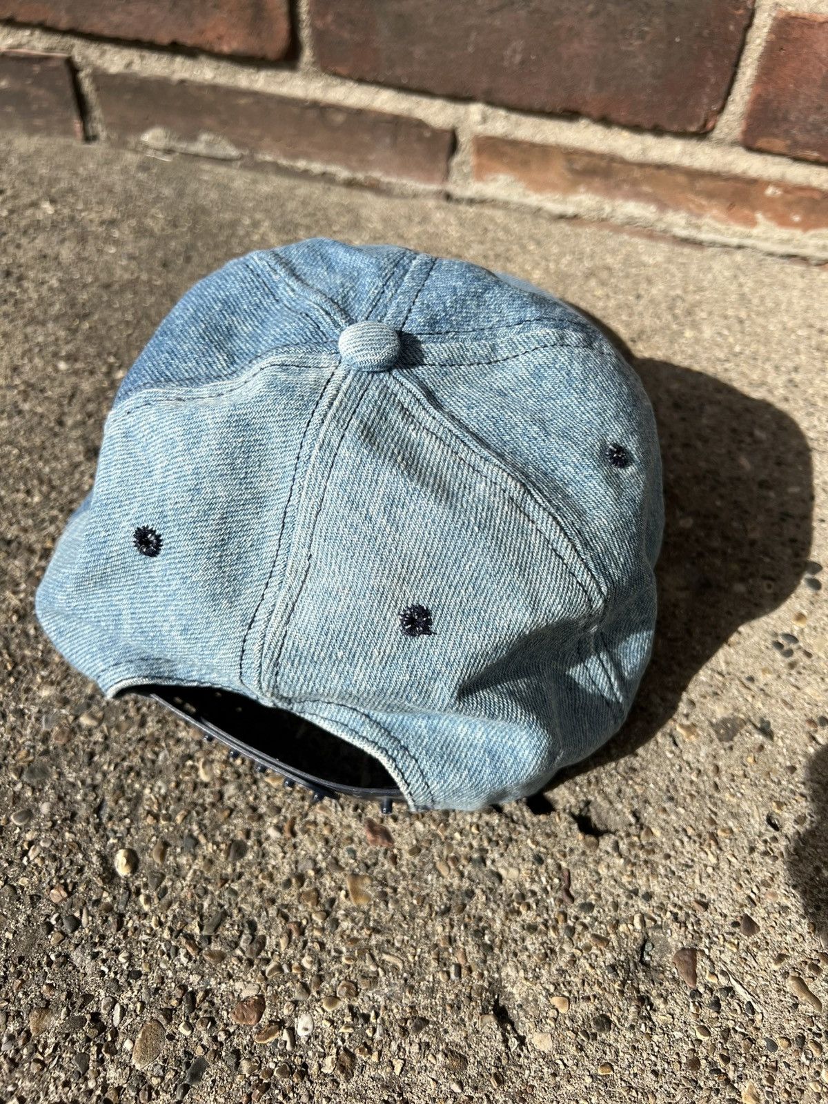 Ford × Vintage Vintage Denim Ford Super Duty F - Series Truck 6 Panel Hat Size ONE SIZE - 3 Thumbnail