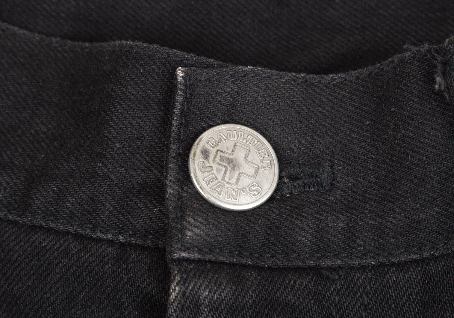 Jean Paul Gaultier Back Zip Pocket Design Denim Pants in Black Size 44 Size US 28 / EU 44 - 7 Thumbnail