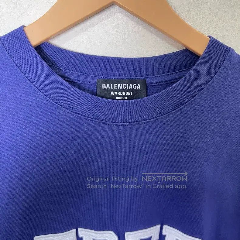Balenciaga Balenciaga Embroidered three-dimensional Logo Coke blue sh Size US XS / EU 42 / 0 - 3 Thumbnail