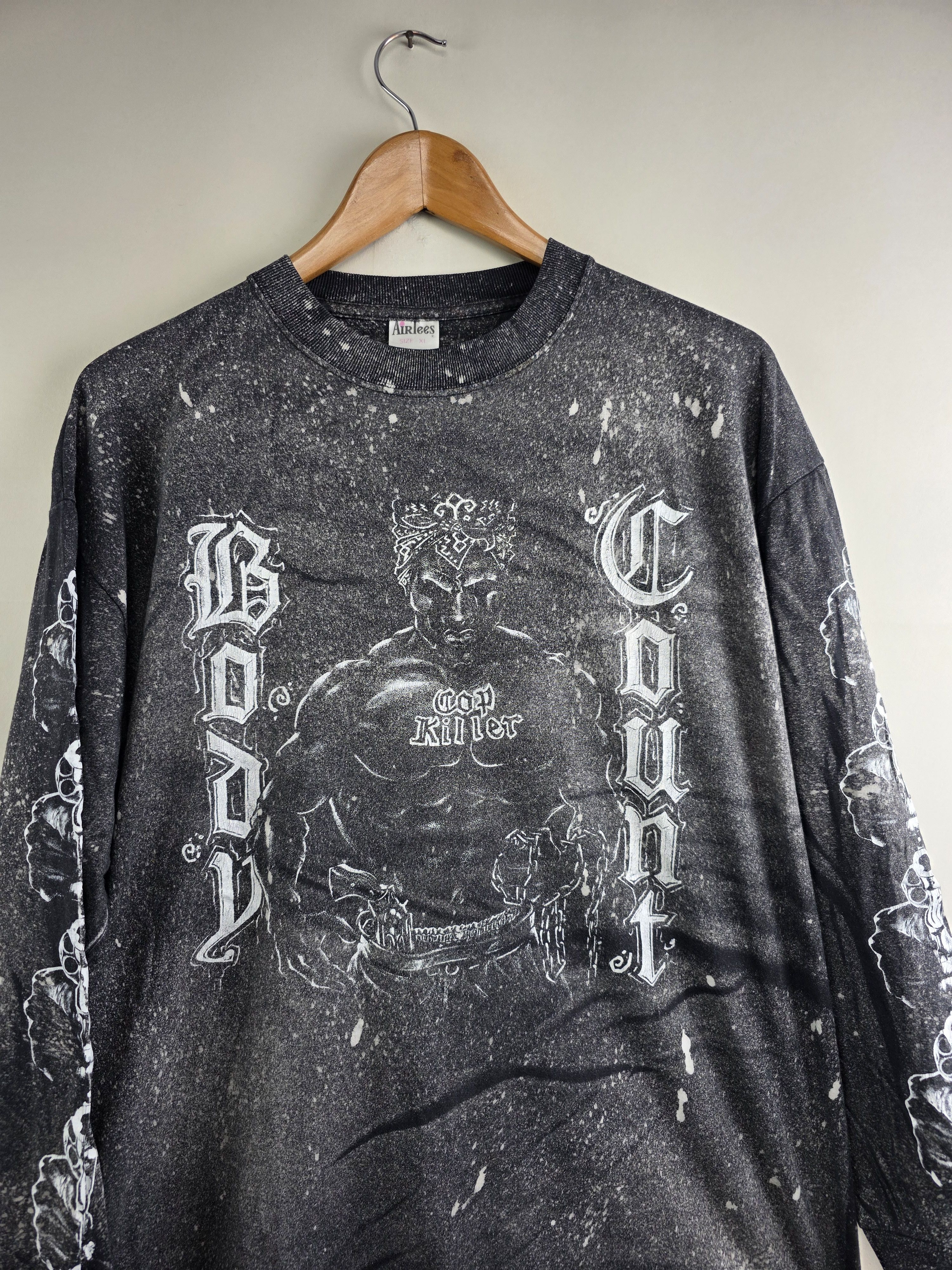 Band Tees × Rap Tees × Vintage 90s Body Count Cop Killer Long-sleeved XL 22" 27.5" Size US XL / EU 56 / 4 - 3 Thumbnail