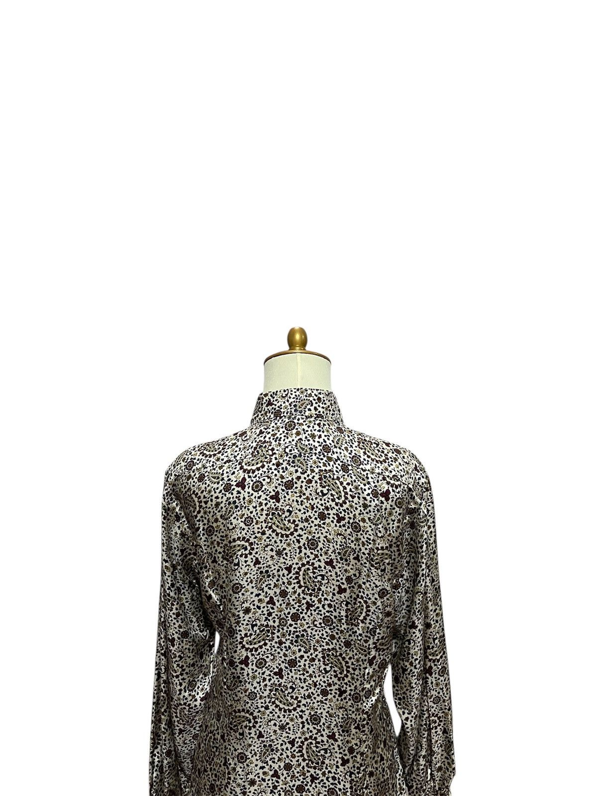 Celine AUTHENTIC CELINE FLORAL TOP BLOUSE / SHIRT Size S / US 4 / IT 40 - 5 Thumbnail