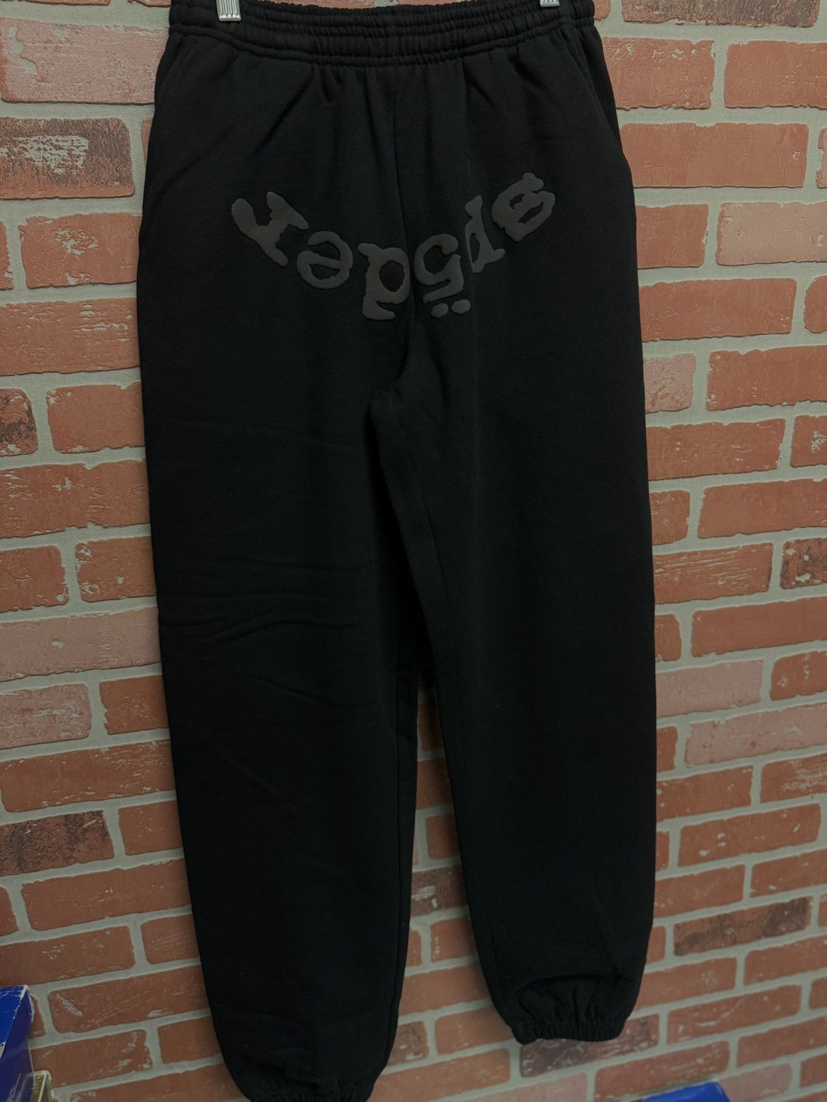 Sp5der Sp5der Worldwide Sweatpants Size Small Black (2025) (NEW Size US 30 / EU 46 - 2 Thumbnail