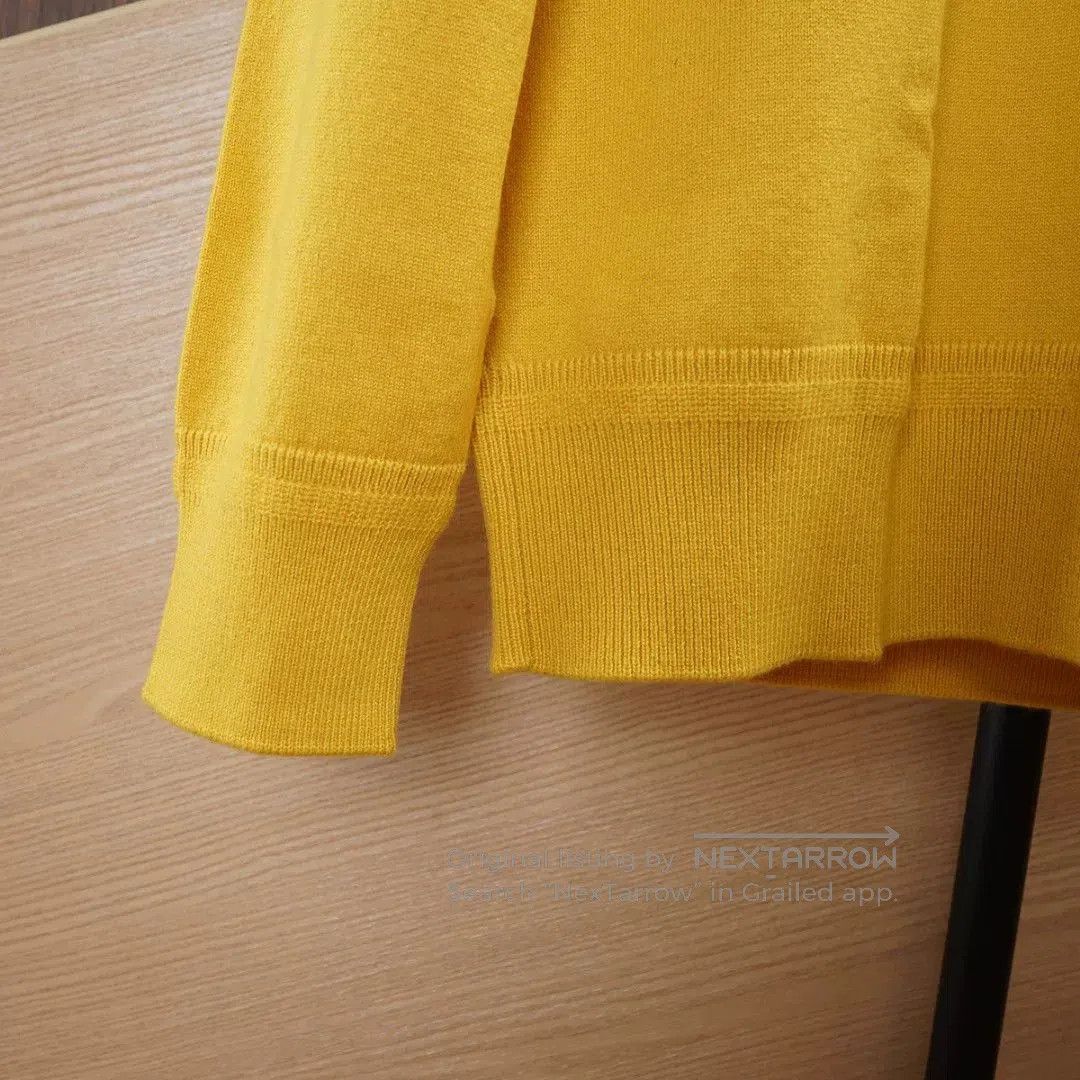 Loro Piana Loro Piana Yellow Cashmere Sweater. Size XXL / US 16-18 / IT 52-54 - 5 Thumbnail