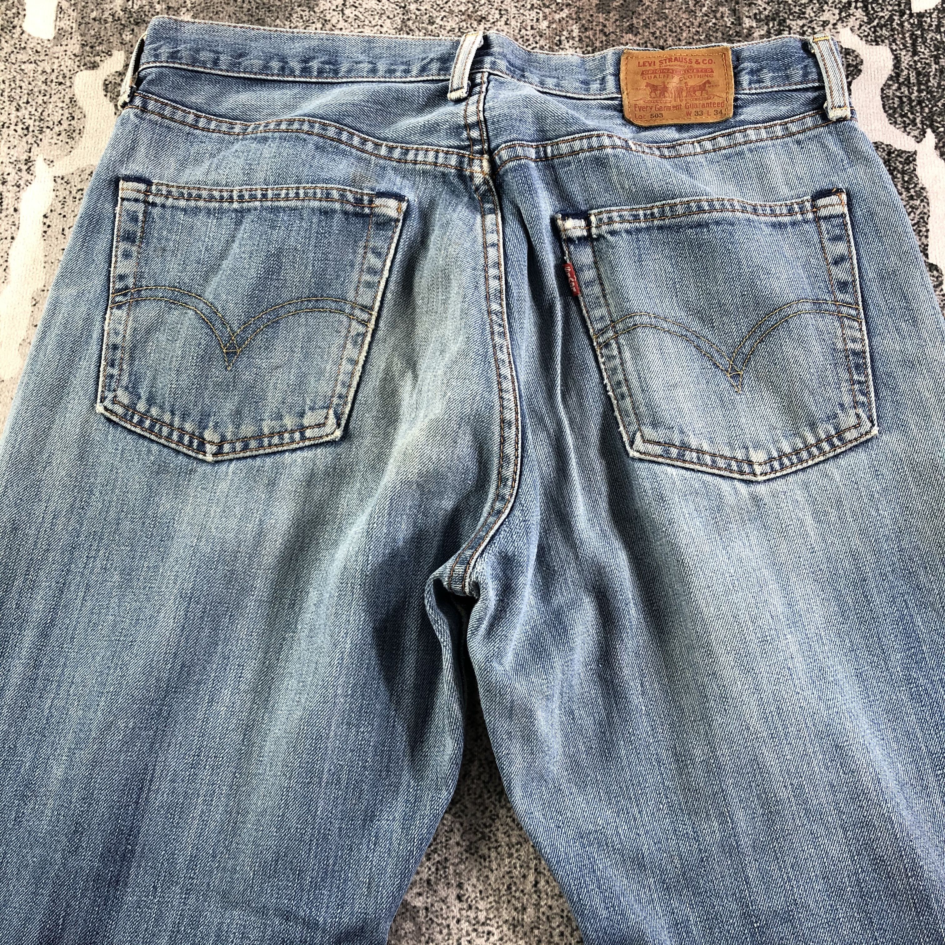 Levi's Vintage 90s Levis 503 Jeans Medium Wash Denim Size US 33 - 4 Thumbnail