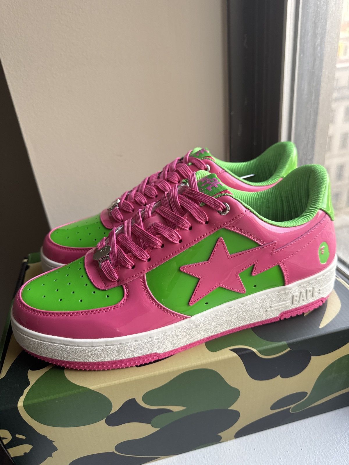 Bape Bapesta #1 M1 “Pink” Size US 13 / EU 46 - 2 Thumbnail