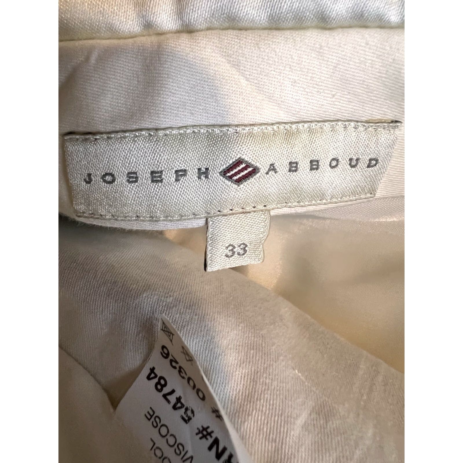 Joseph Abboud VINTAGE Joseph Abboud Pants Mens 33 Regular Wool Plaid Gray 90s Preppy Dress Front Zipper Button Cadet Gray Possible 27.5 Inseam Mens Size US 33 - 3 Thumbnail
