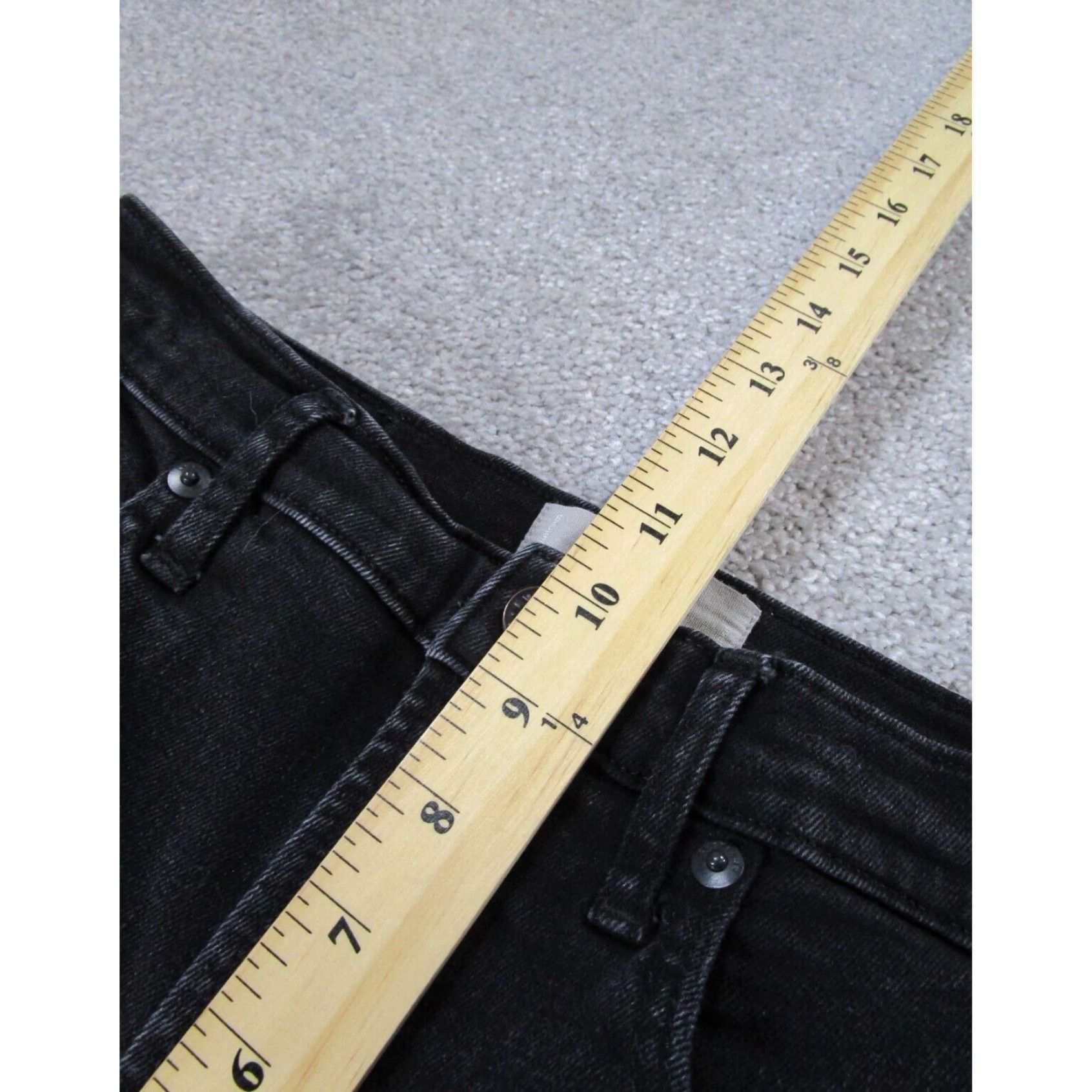 Everlane Womens Everlane Jeans Authentic Stretch Skinny Black Denim XL Extra Large Size 29" - 5 Thumbnail