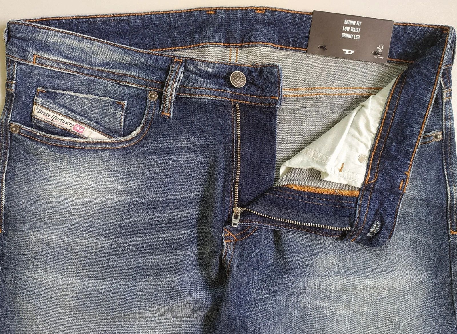 Diesel Diesel 1979 SLEENKER-R L.30 MENS JEANS T/9658 Size US 32 / EU 48 - 5 Thumbnail