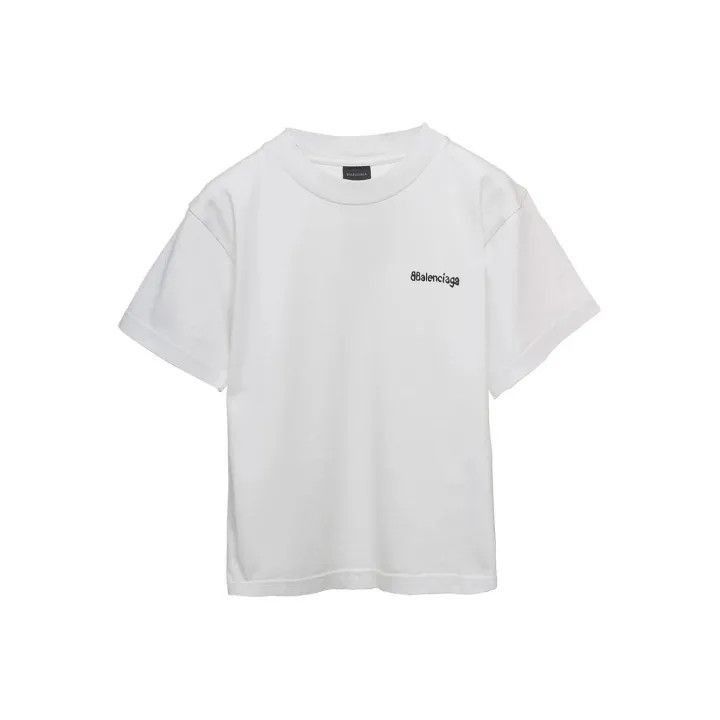 Balenciaga Balenciaga Balenciaga White Short Sleeve Logo TShirt -2507 Size US M / EU 48-50 / 2 - 1 Thumbnail