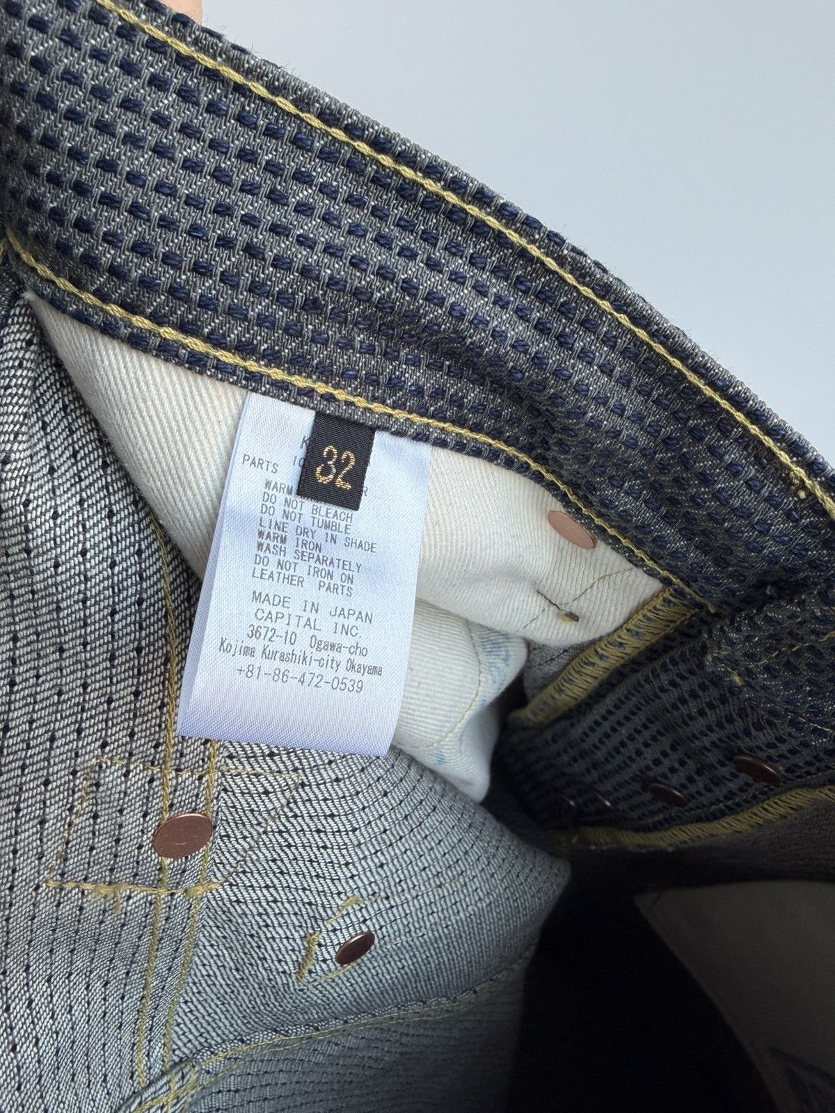 Kapital Century Denim 5P MONKEY CISCO- Sumi (N7S) 30x28.5 Size US 32 / EU 48 - 6 Thumbnail