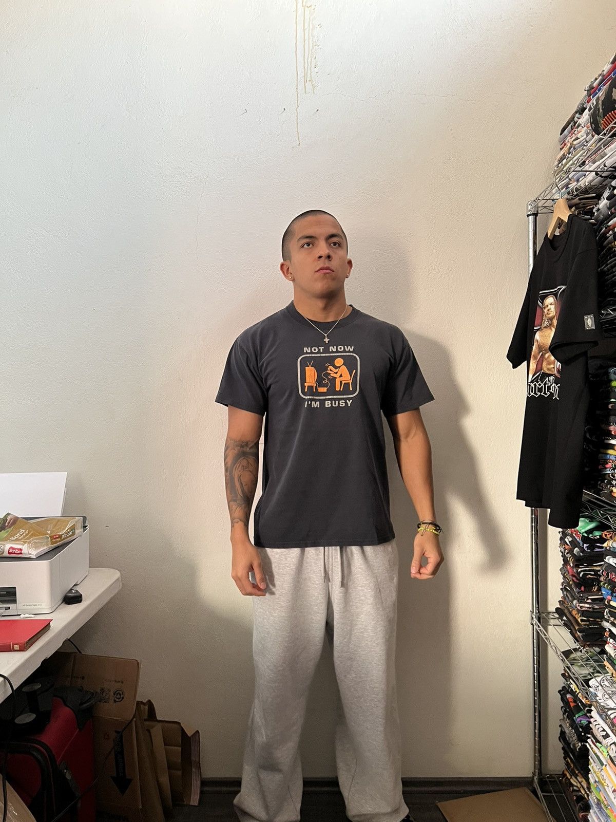 Vintage 90s Not Now I’m Busy Videogames Funny Souvenir Tee Size US L / EU 52-54 / 3 - 2 Thumbnail