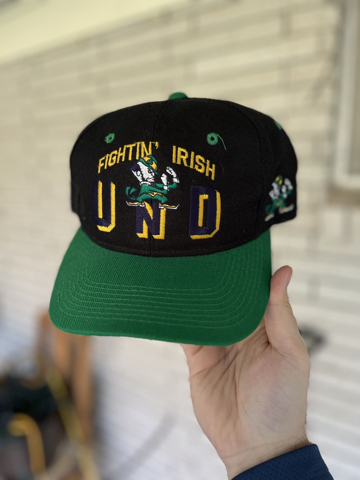 Sports Specialties Vintage 90’s Notre Dame Fighting Irish ☘️ NCAA SnapBack Hat Size ONE SIZE - 1 Thumbnail