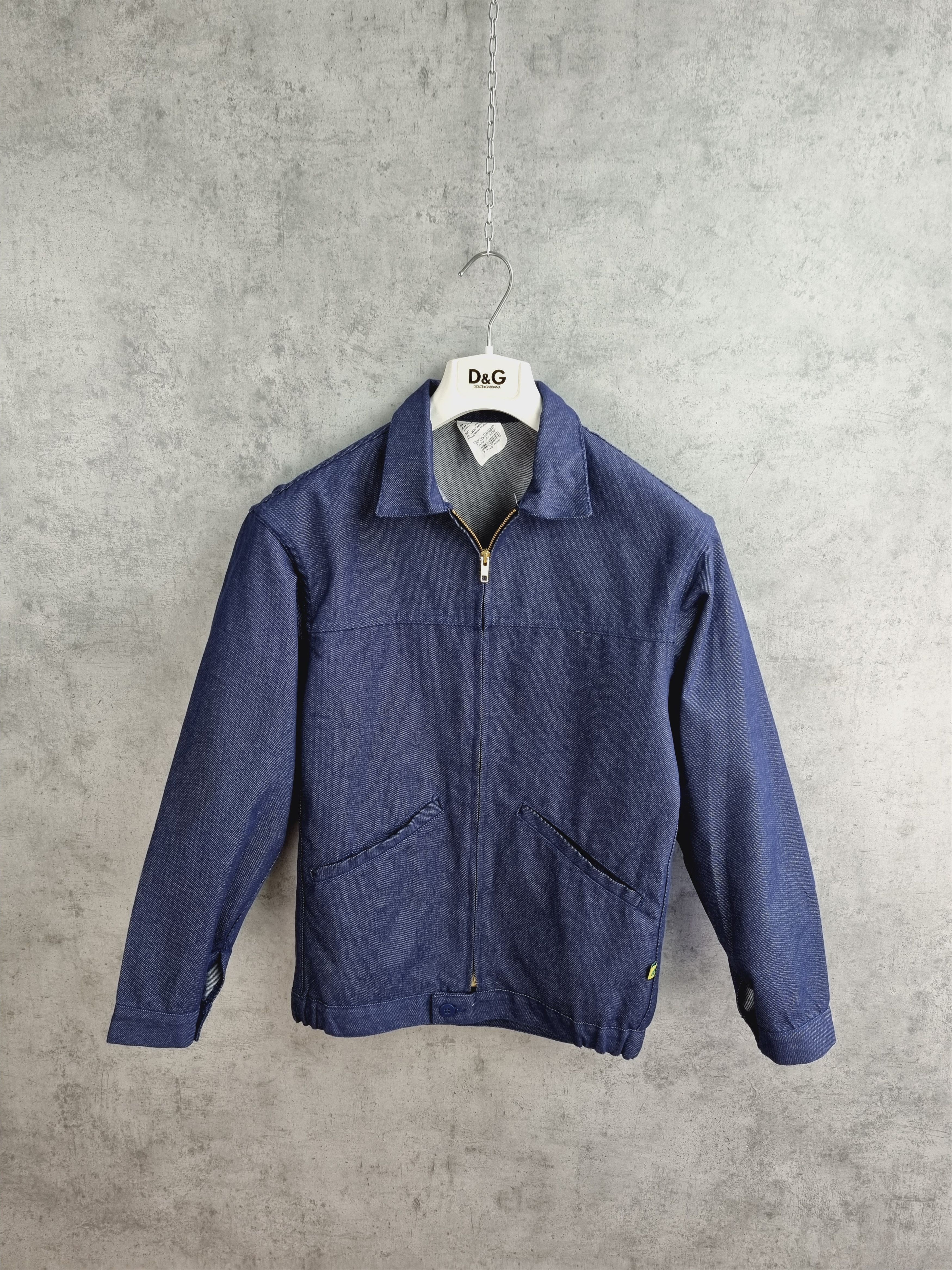 Vintage 90s French Chore Selvedge Denim Bomber Size US M / EU 48-50 / 2 - 1 Thumbnail