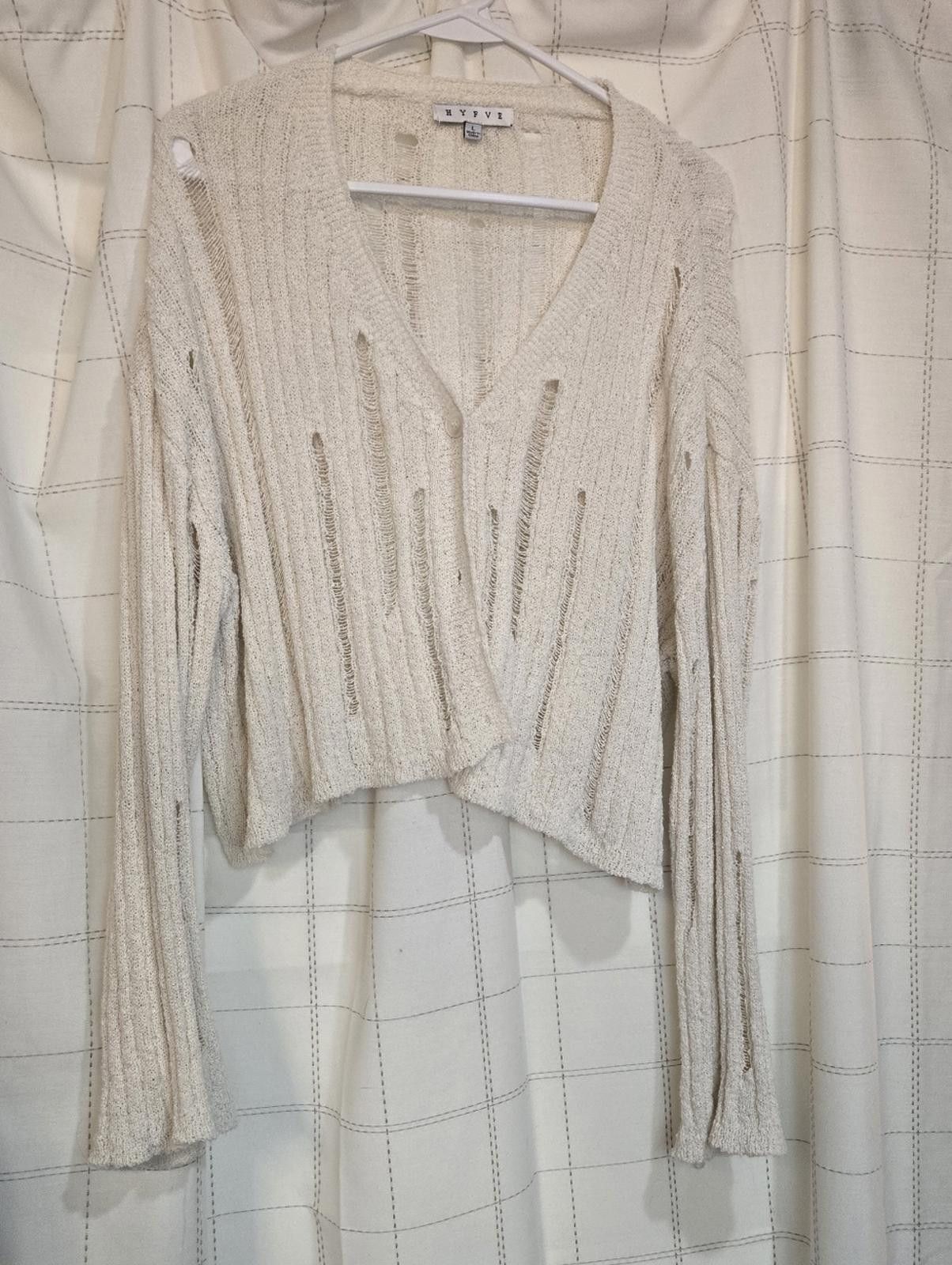 Other Hyfve Distressed Cardigan Size L / US 10 / IT 46 - 2 Thumbnail