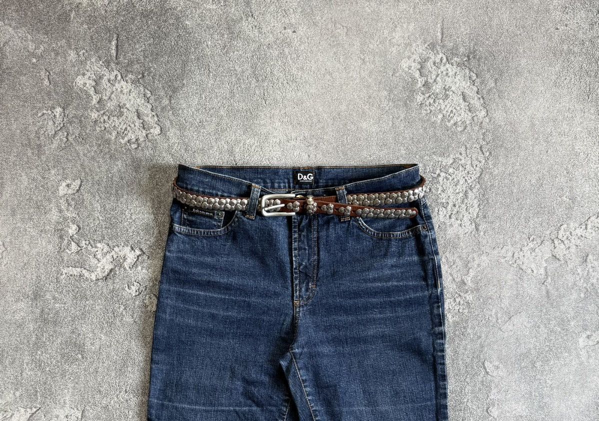 If Six Was Nine Retro Leather metal rhinestones belt Y2K L.G.B. 90s opium Size ONE SIZE - 1 Thumbnail