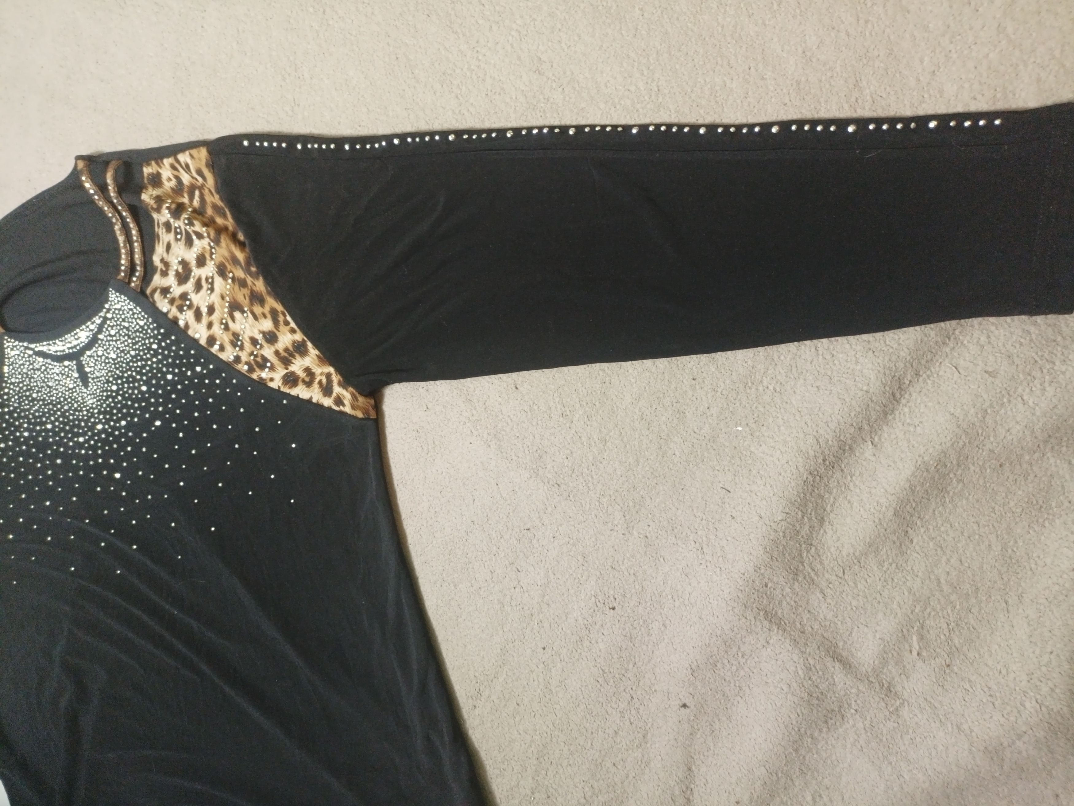 Japanese Brand × Vintage Women's Rhinestone Wave Top leopard print Size XXL / US 16-18 / IT 52-54 - 14 Thumbnail