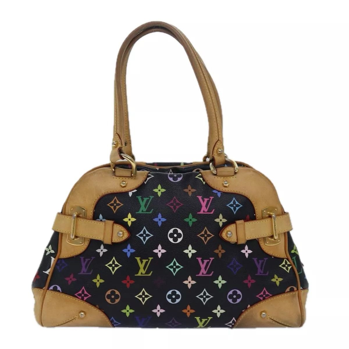 Louis Vuitton LOUIS VUITTON Monogram Multicolor Claudia Hand Bag Black Size ONE SIZE - 2 Thumbnail
