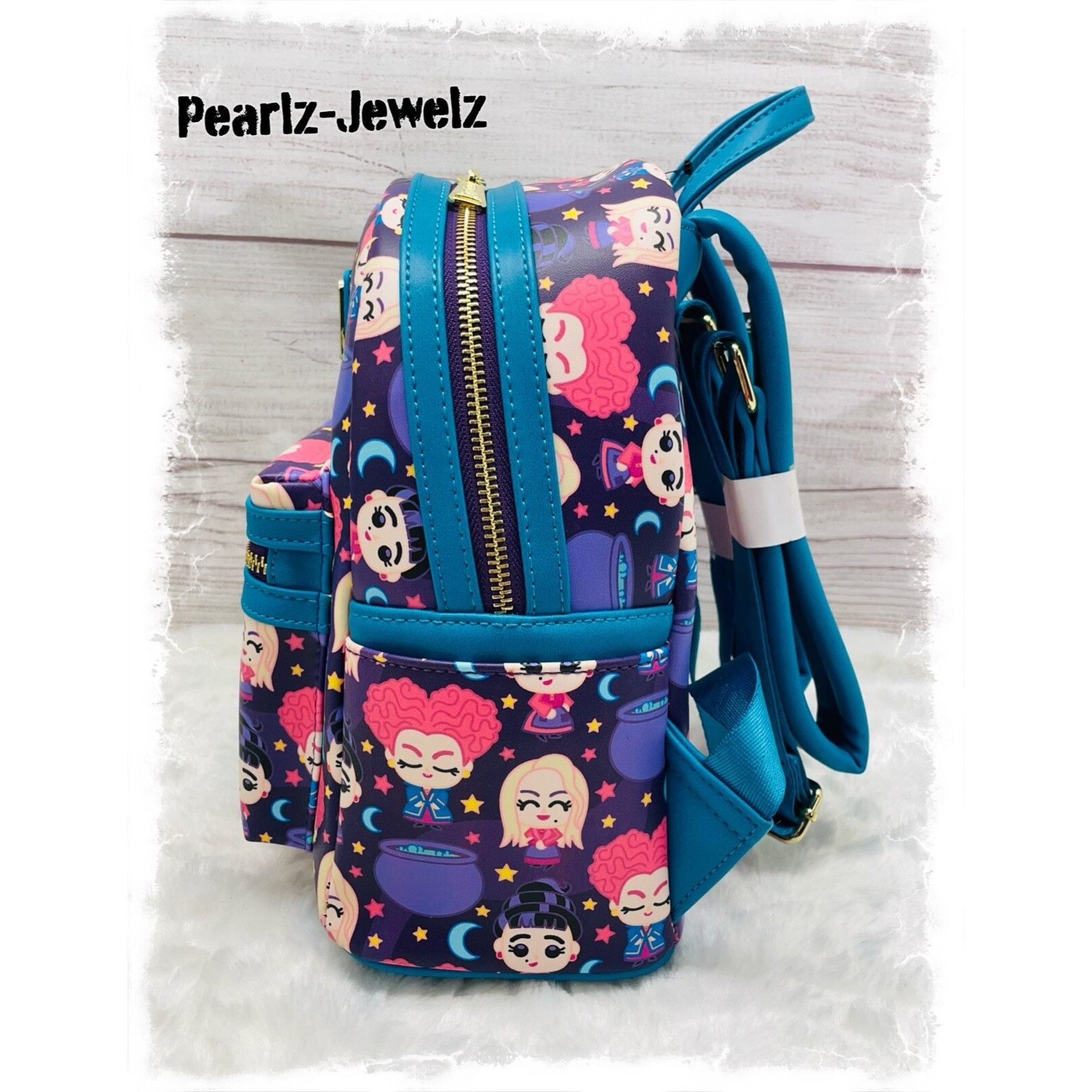 Disney Loungefly Disney Hocus Pocus Chibi AOP Mini Backpack BoxLunc Size ONE SIZE - 4 Thumbnail