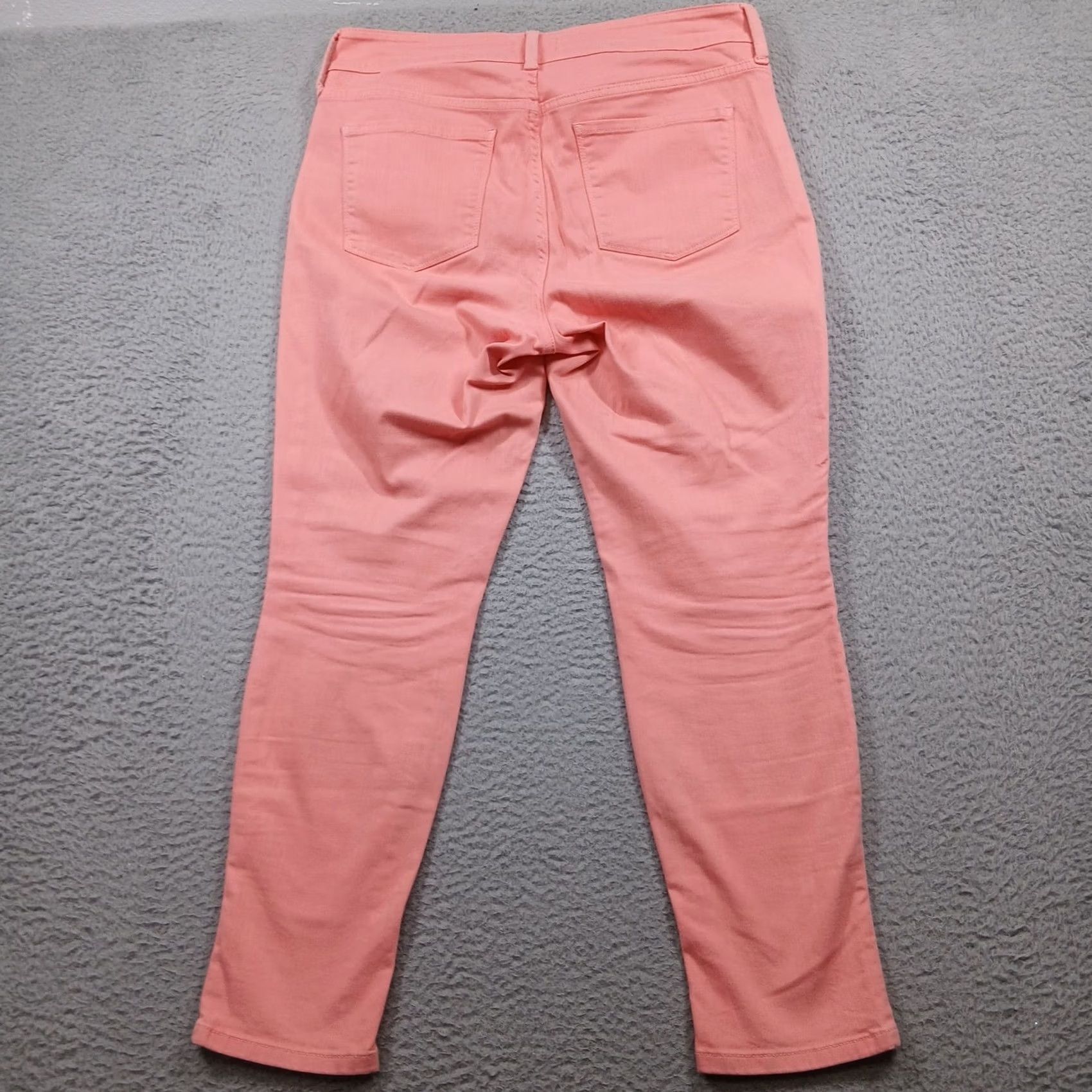 NYDJ NYDJ Alina Convertible Ankle Jeans Women 10 Coral Pink Lift Tuck Stretch EUC Size 32" / US 10 / IT 46 - 3 Thumbnail