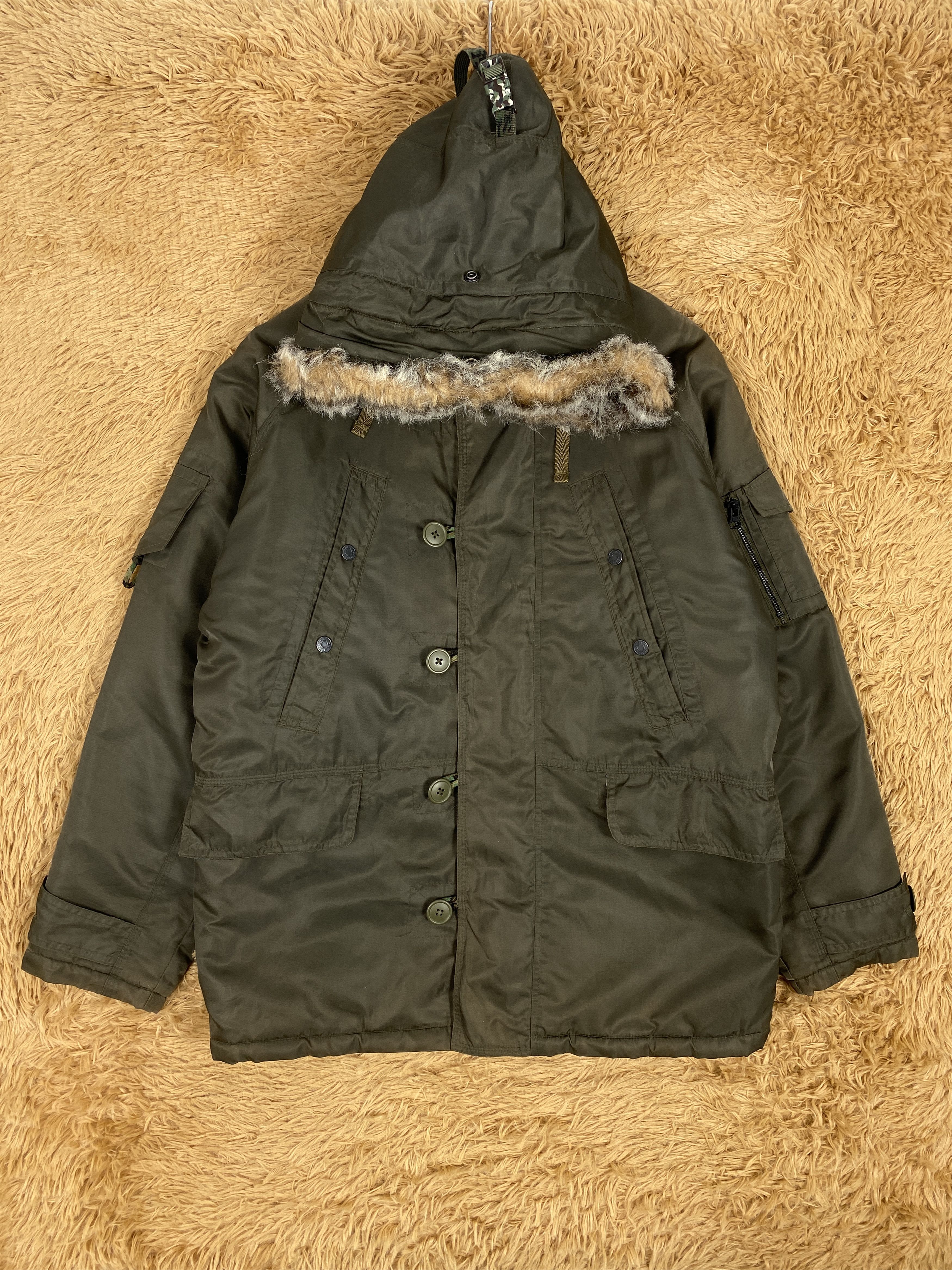 Gap × Kanye West Yeezy Gap Sateen Anorak Dark Green | Grailed