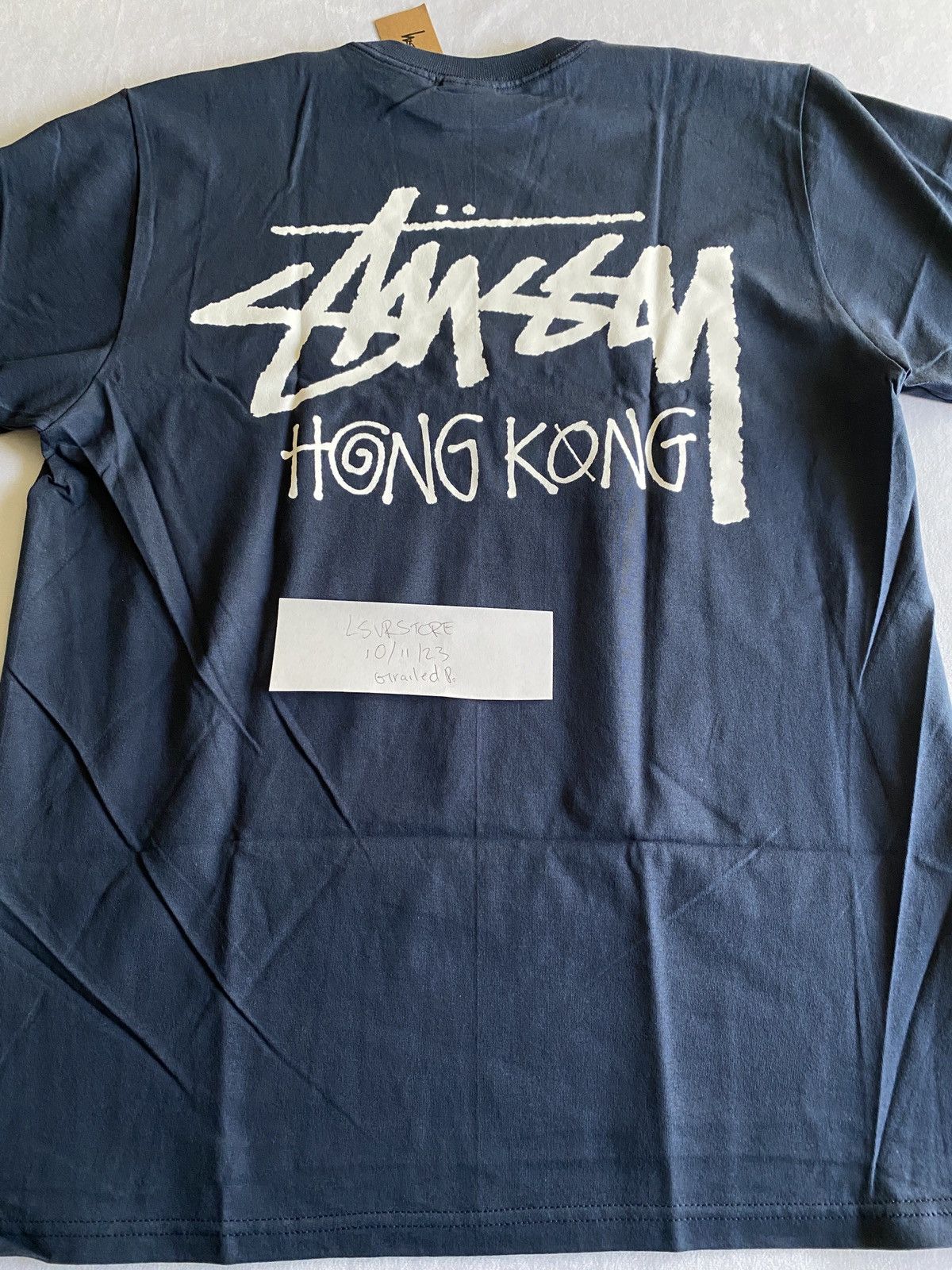 Stussy Stussy Hong Kong Exclusive Tee Navy Medium | Grailed