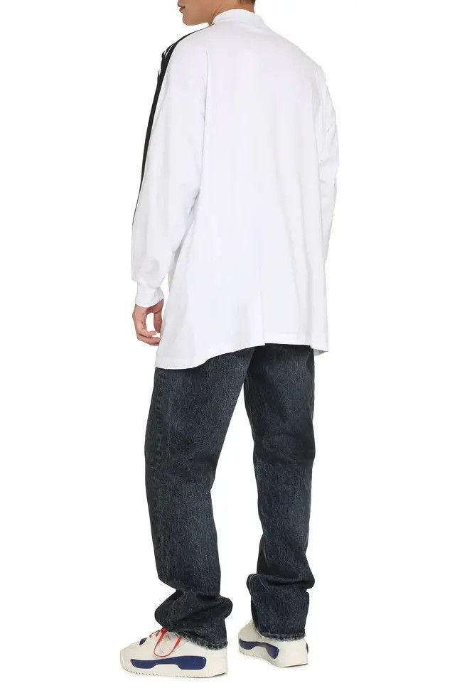 Adidas × Balenciaga o1w1db10824 Long Sleeve Shirt in Black/White Size US XXL / EU 58 / 5 - 3 Thumbnail