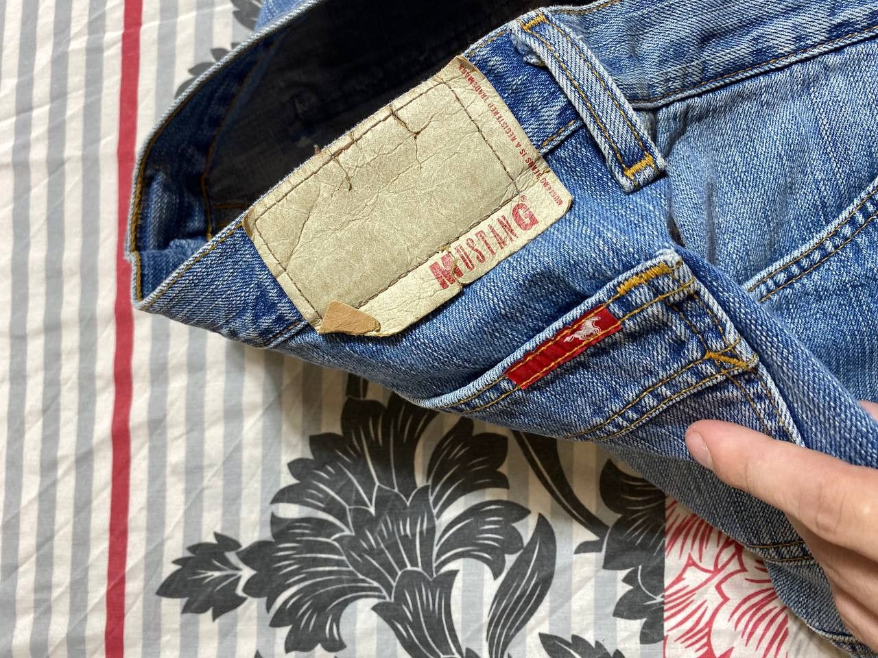 Japanese Brand × Mustang Vintage 90s y2k mustang jeans Bootcut BAGGY STYLE Size US 34 / EU 50 - 3 Thumbnail
