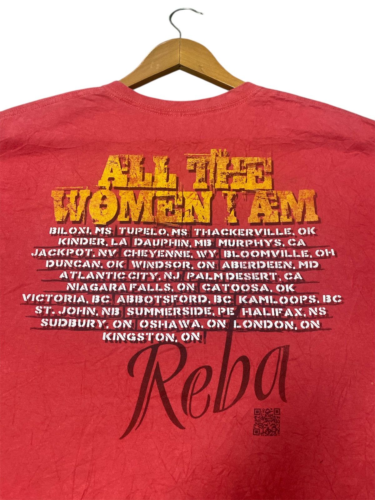 Band Tees × Vintage 💸BINDING OFFER💸VINTAGE REBA SINGER BAND SHIRT TEE💥 Size US L / EU 52-54 / 3 - 9 Thumbnail