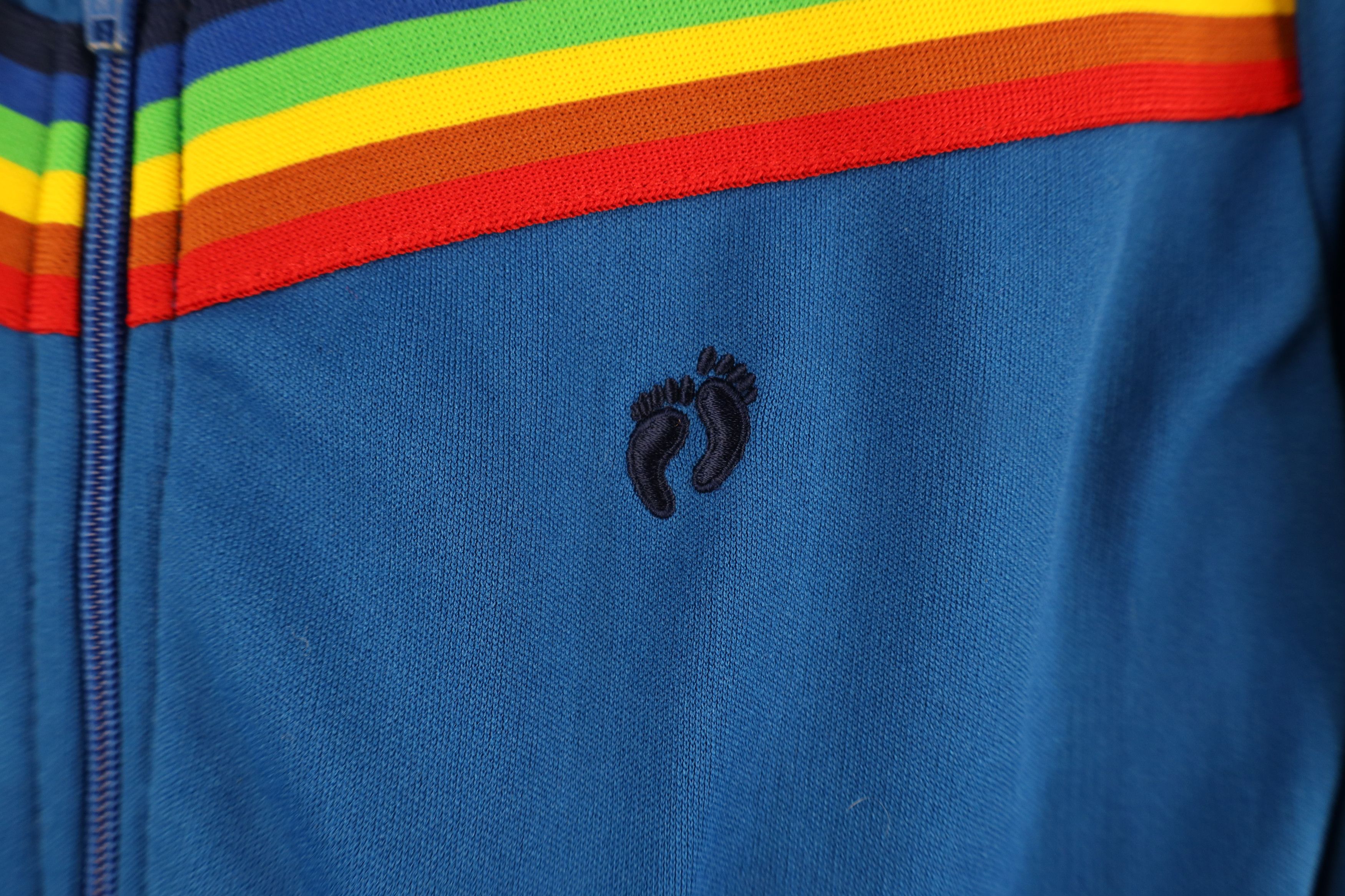 Hang Ten × Vintage Vintage 70s Hang Ten Surfing Striped Warm Up Track Jacket Size US S / EU 44-46 / 1 - 4 Thumbnail