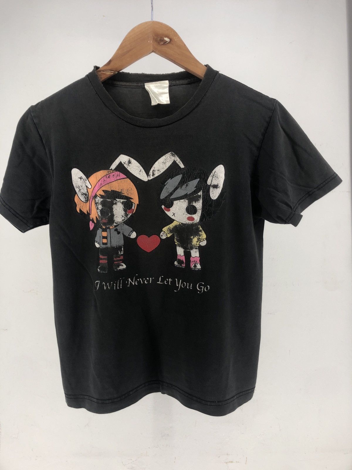 Vintage Vintage Distressed Y2K Emo I Will Never Let You Go Shirt Size S / US 4 / IT 40 - 1 Thumbnail